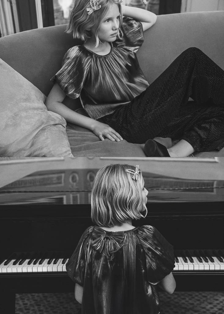 Metallic effect blouse — Silver
