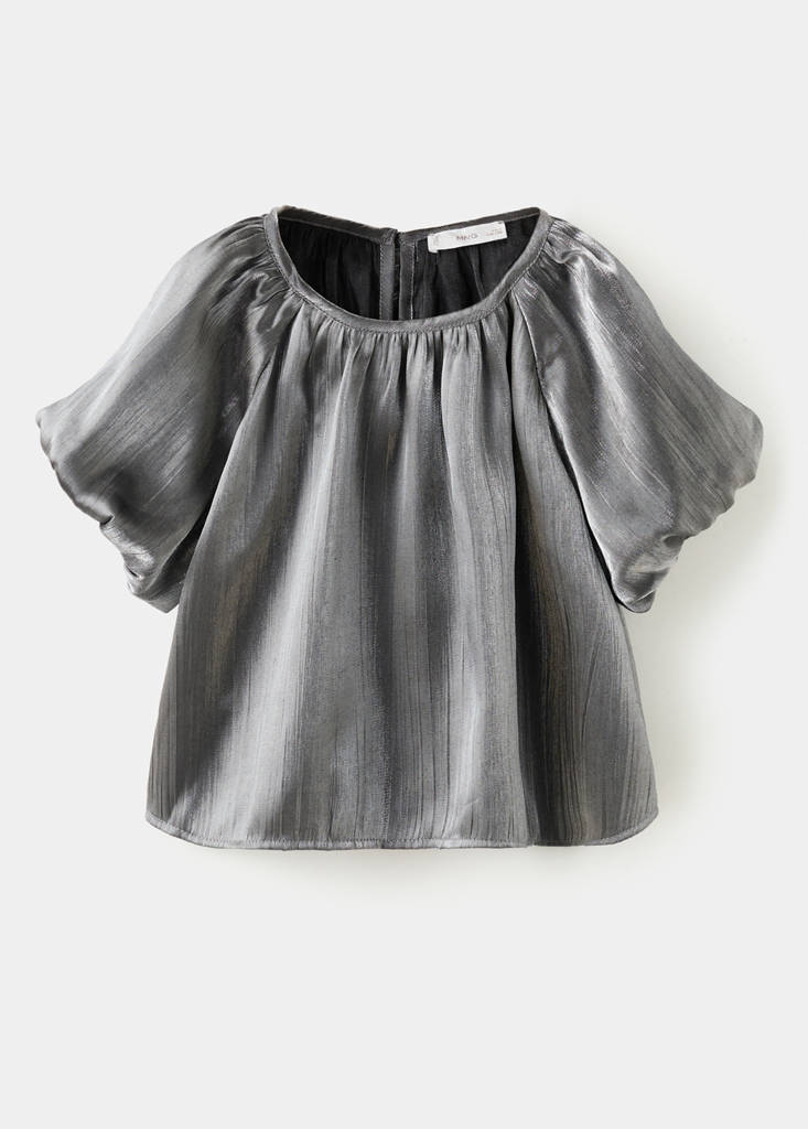 Metallic effect blouse — Silver