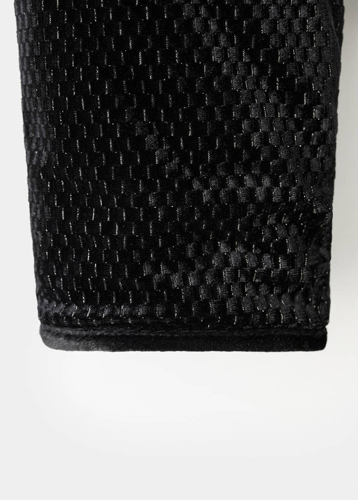 Lurex jacket with buttons — Black
