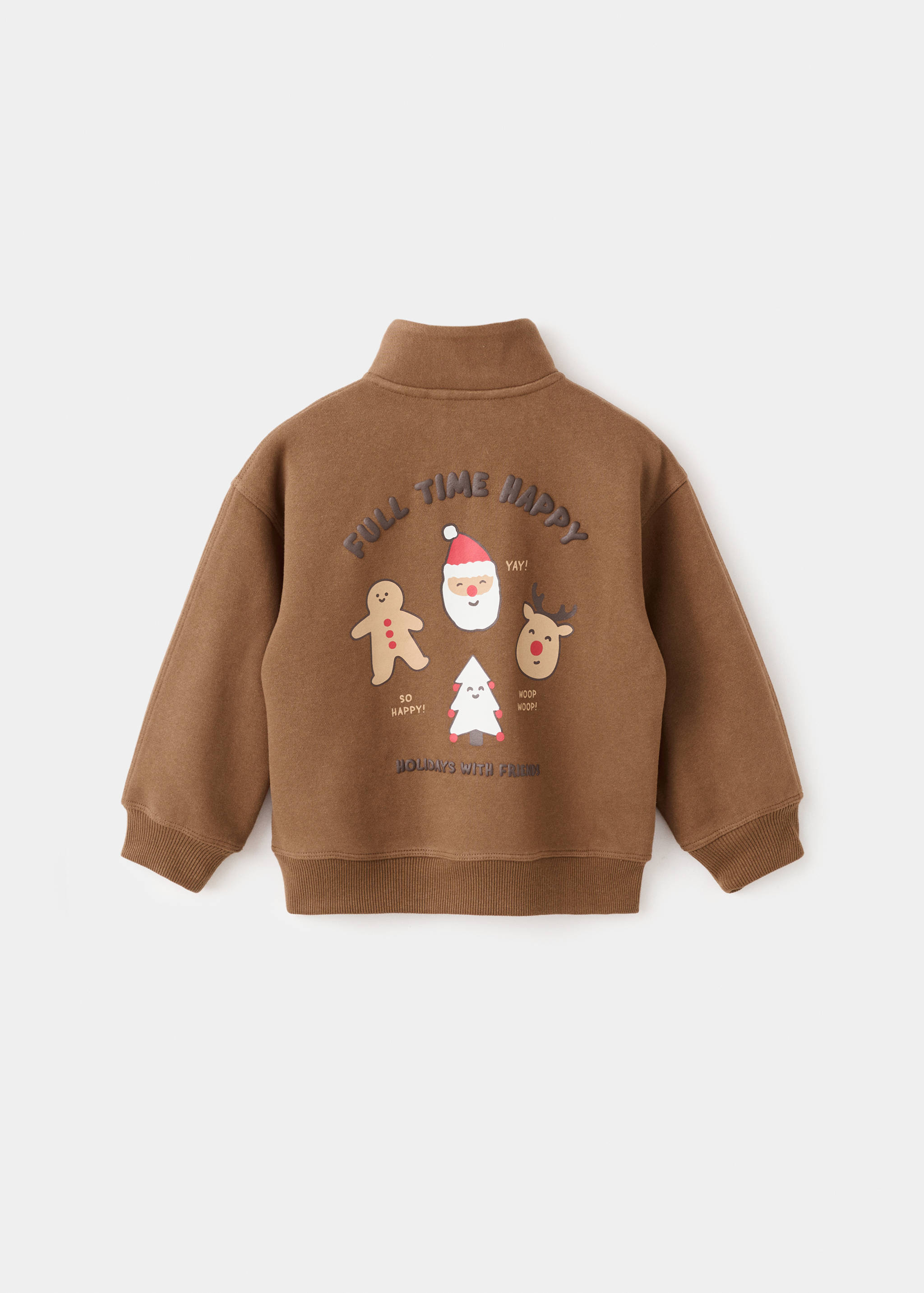 Sweat-shirt imprimé relief - Verso de l’article