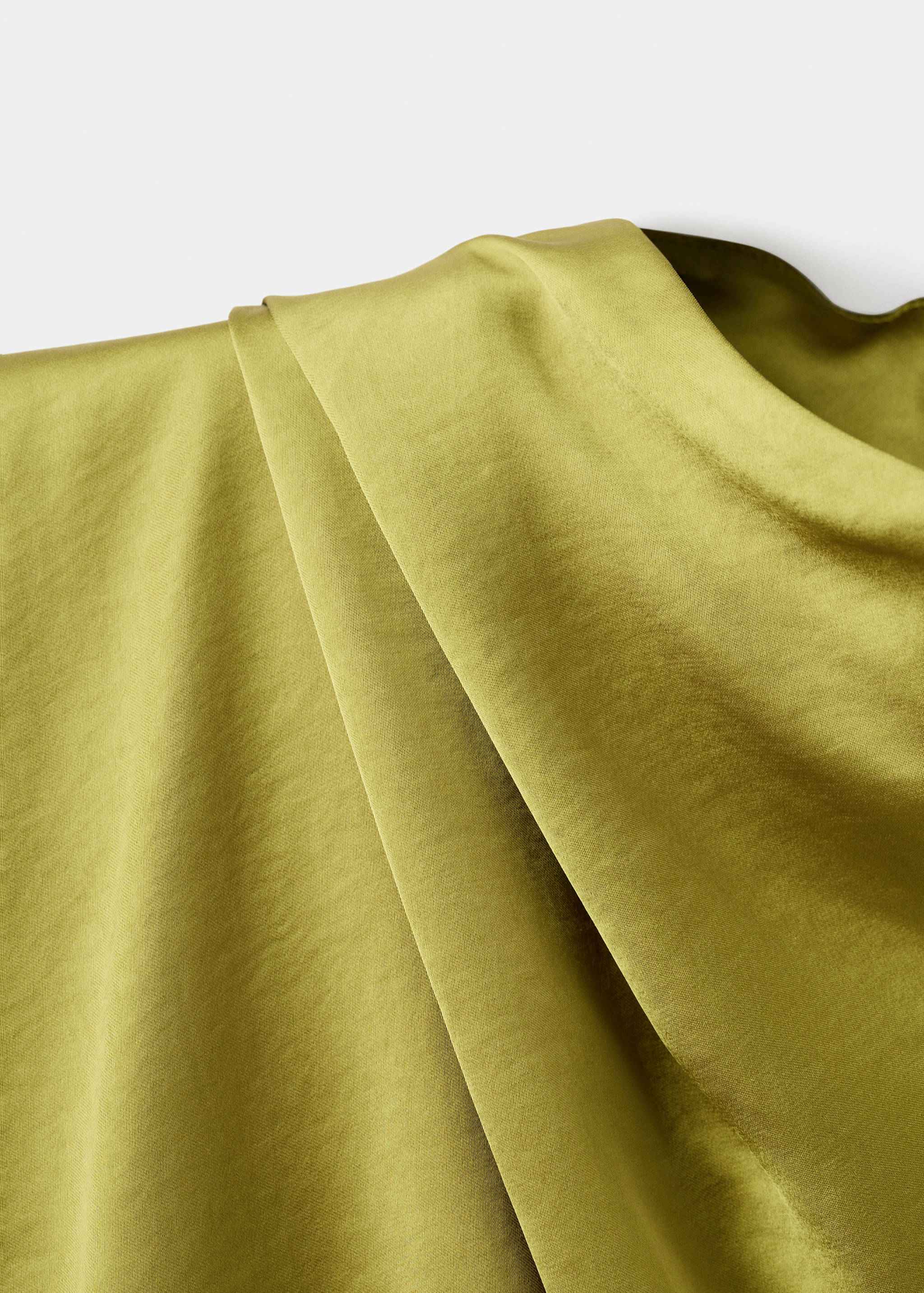 Satin blouse with draped neck - Details of the article 8