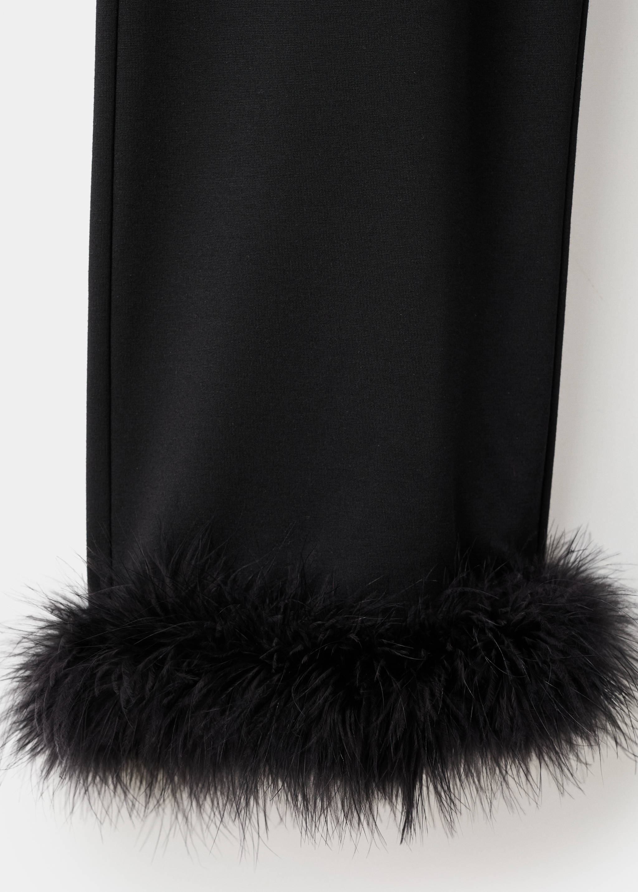 Fine-knit feather capri trousers - Details of the article 8