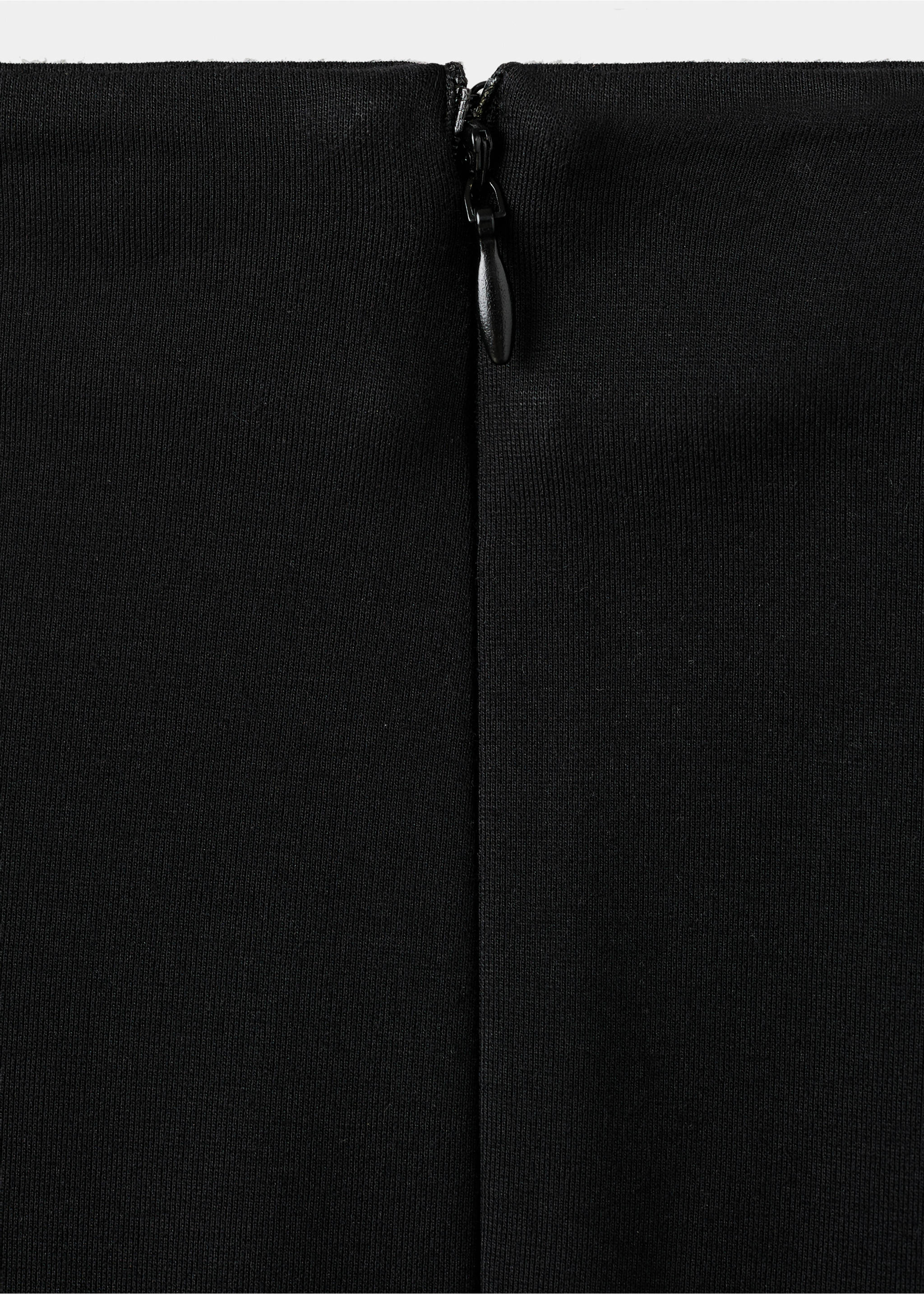 Pantalon capri en maille fine à plumes - Détail de l'article 0, Noir. Ref: 17079108-00.