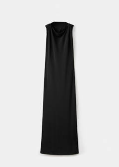 Draped dress with metallic detail — Black 5