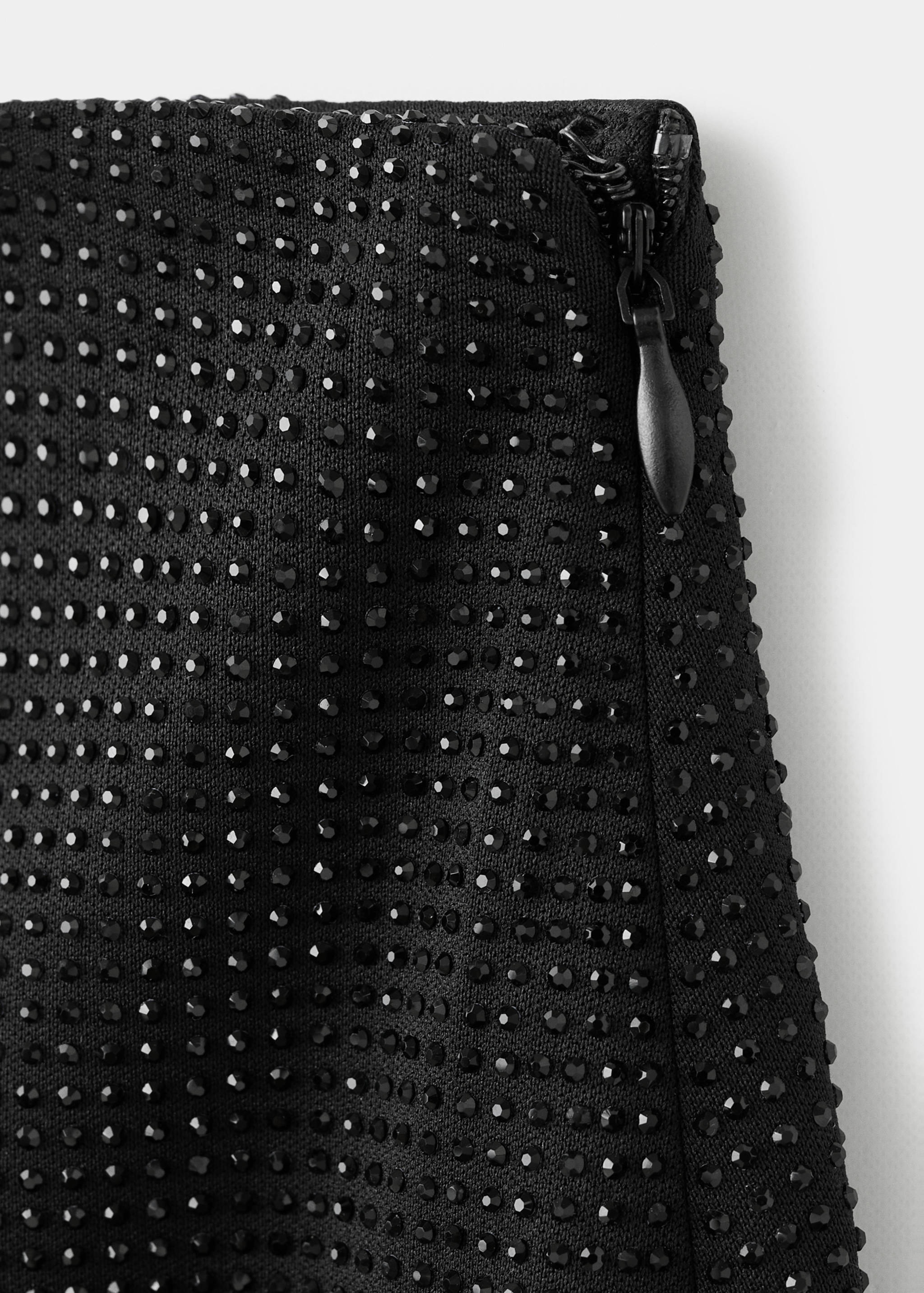 Rhinestone skirt with slit - Details of the article 0
