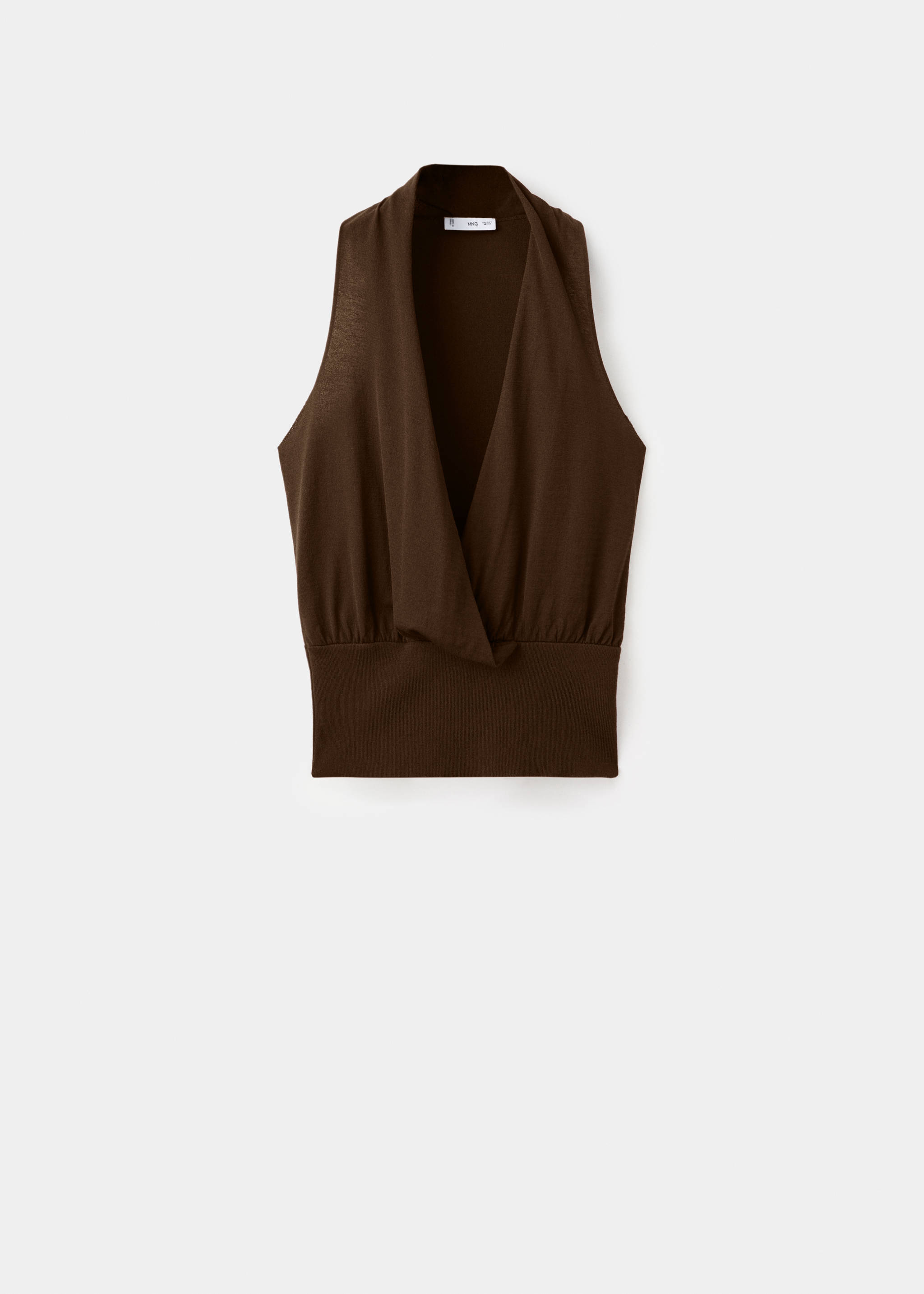 Gebreide top met V-hals - Artikel zonder model