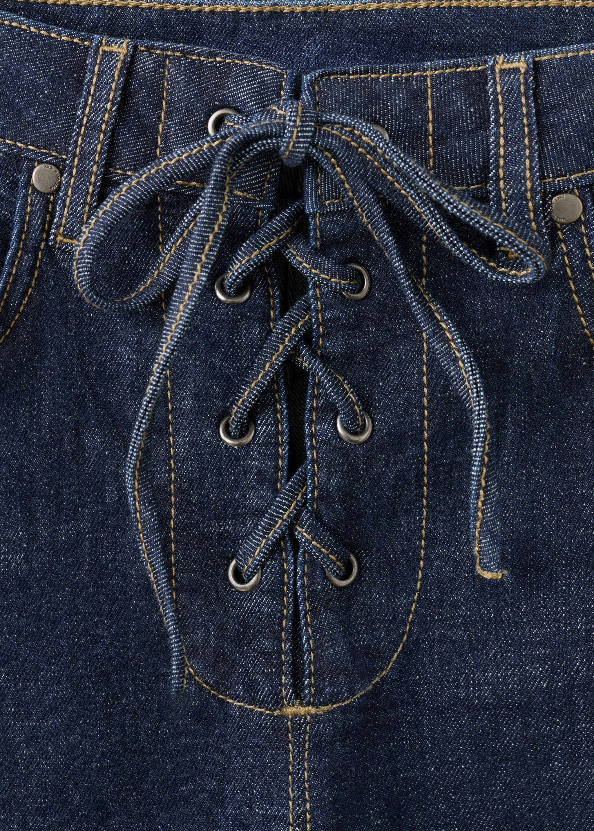 Flared jeans with drawstrings - Details of the article 8