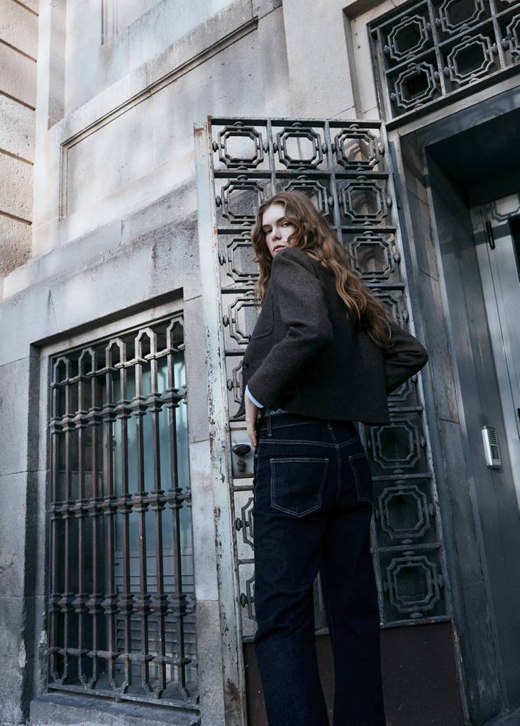 Flared jeans with drawstrings — Open Blue