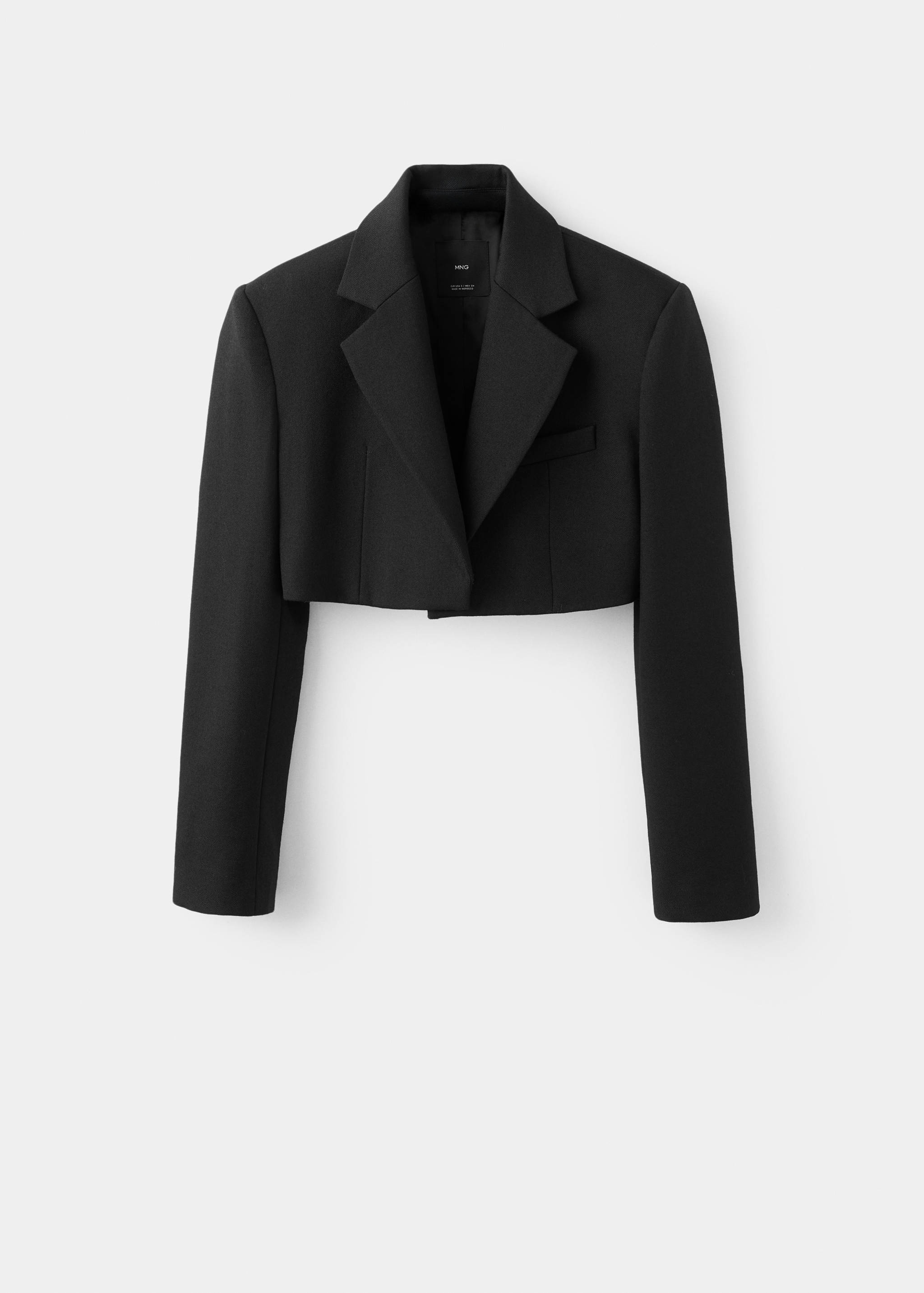 Wool cropped suit jacket - Article without model