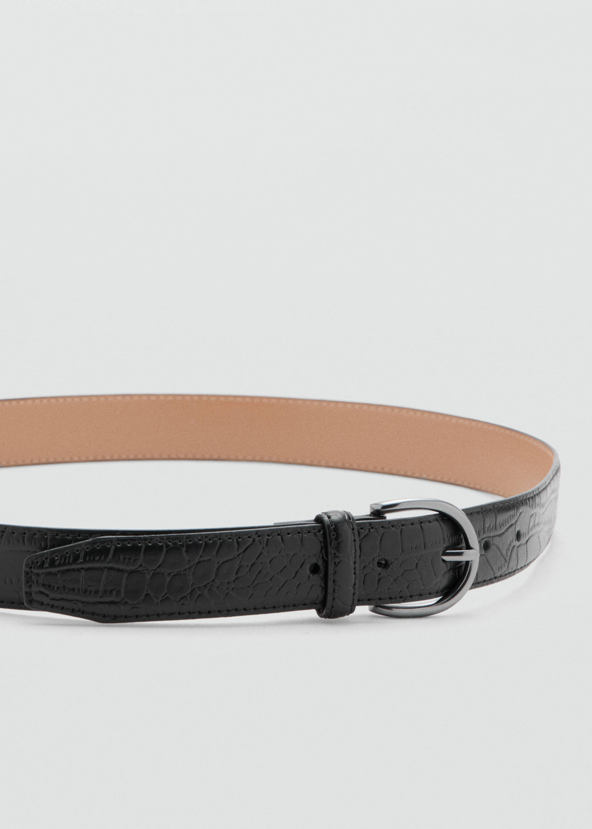 100% beaten leather belt - Details of the article 1