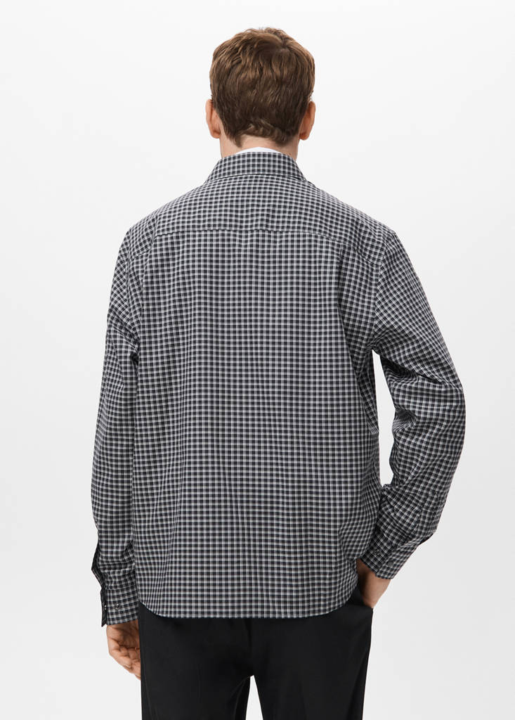 100% cotton relaxed-fit check shirt - thumbnail 3
