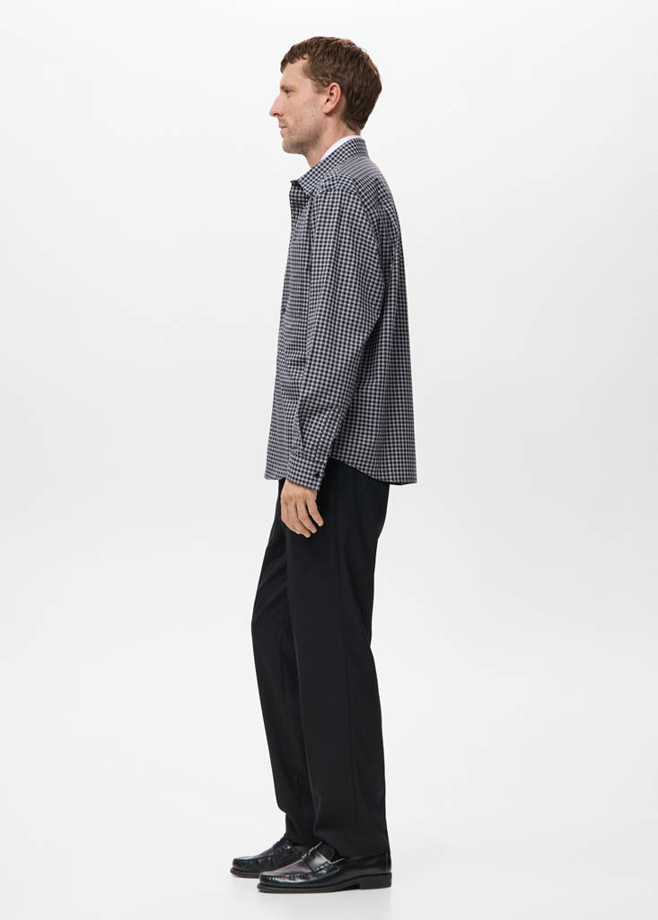 100% cotton relaxed-fit check shirt - thumbnail 6