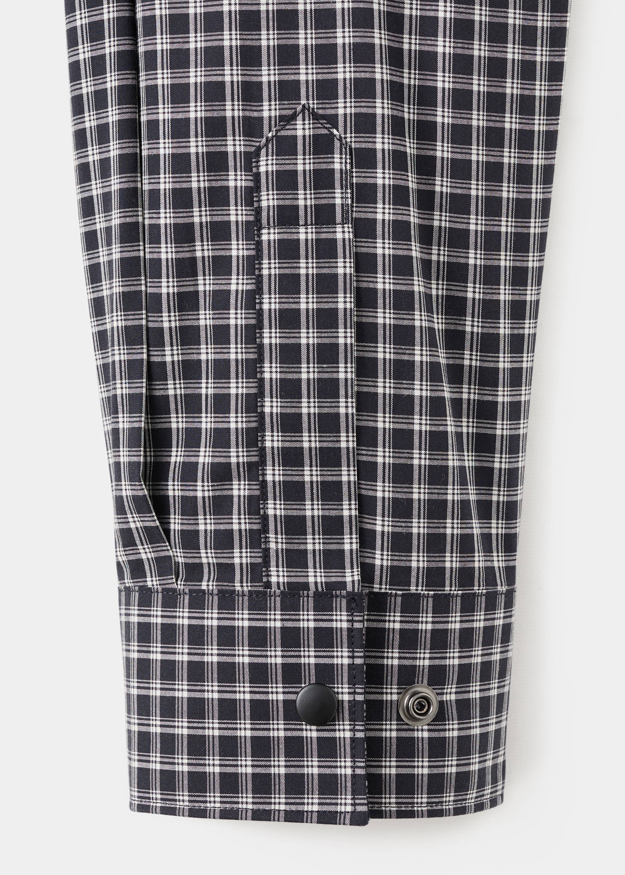 100% cotton relaxed-fit check shirt - Details of the article 0