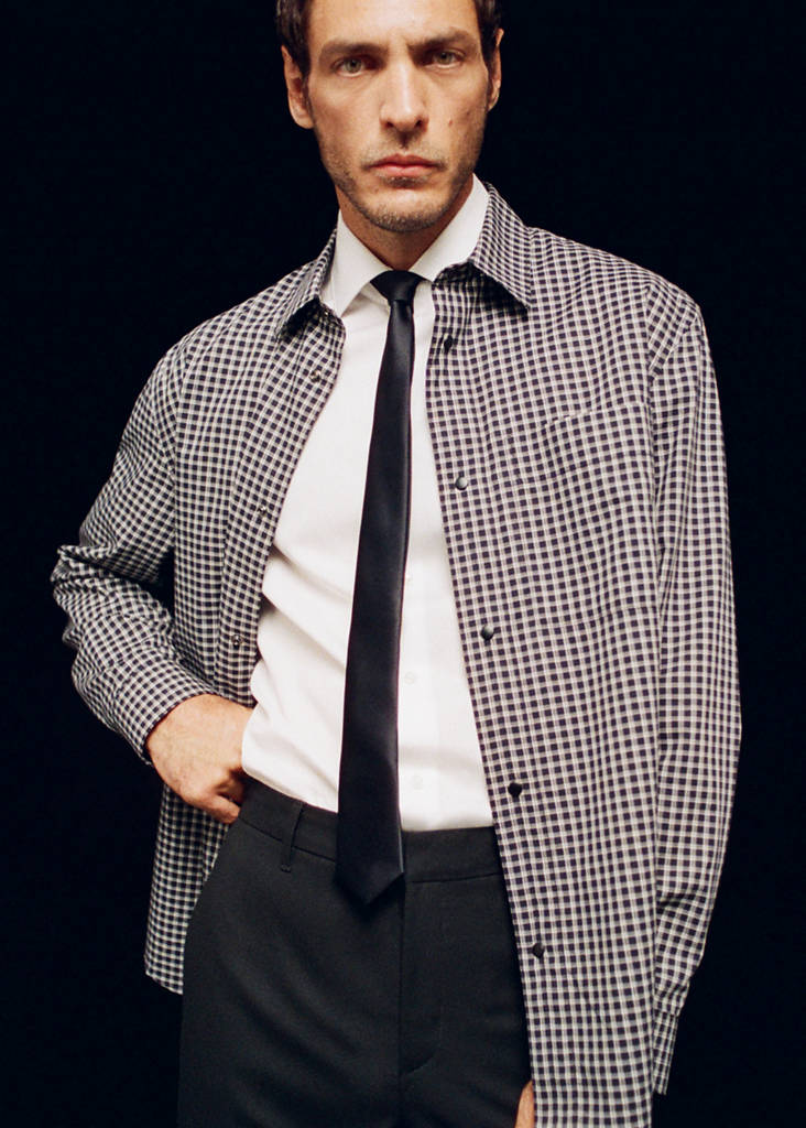 100% cotton relaxed-fit check shirt - thumbnail 7