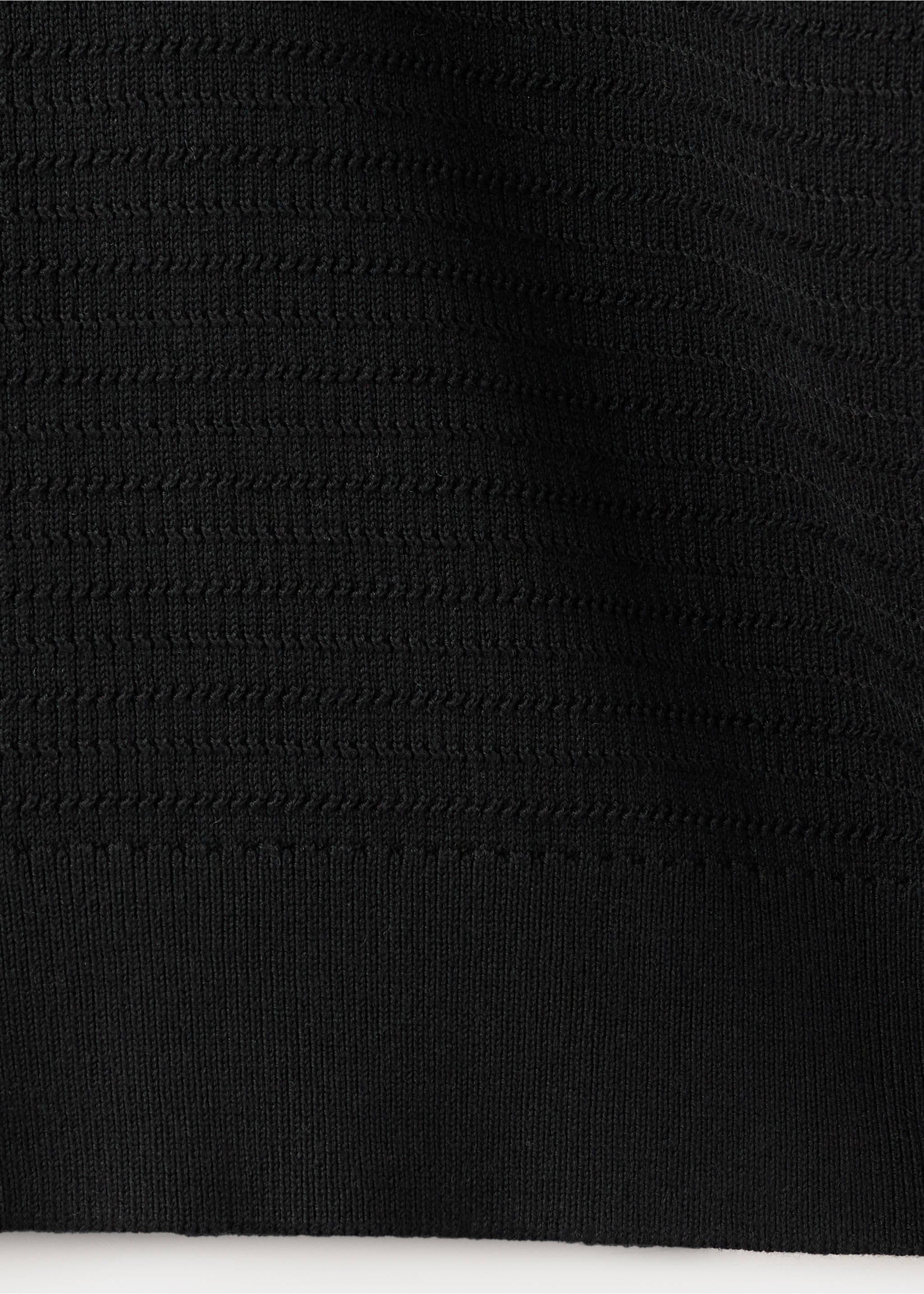 Jersey polo algodón lyocell - Detalle del artículo 0, Negro. Ref: 17079213-00.
