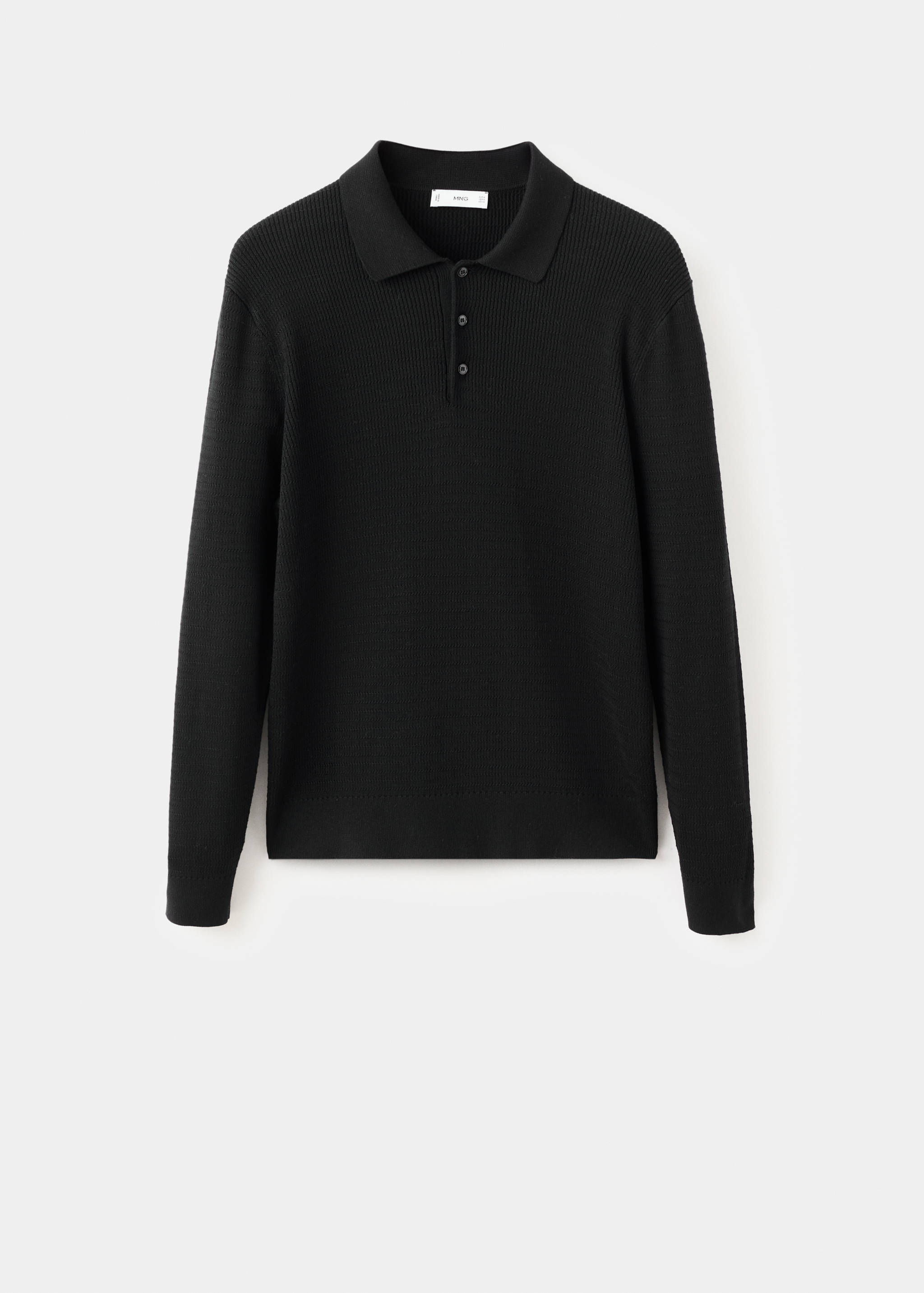 Cotton lyocell polo shirt - Article without model