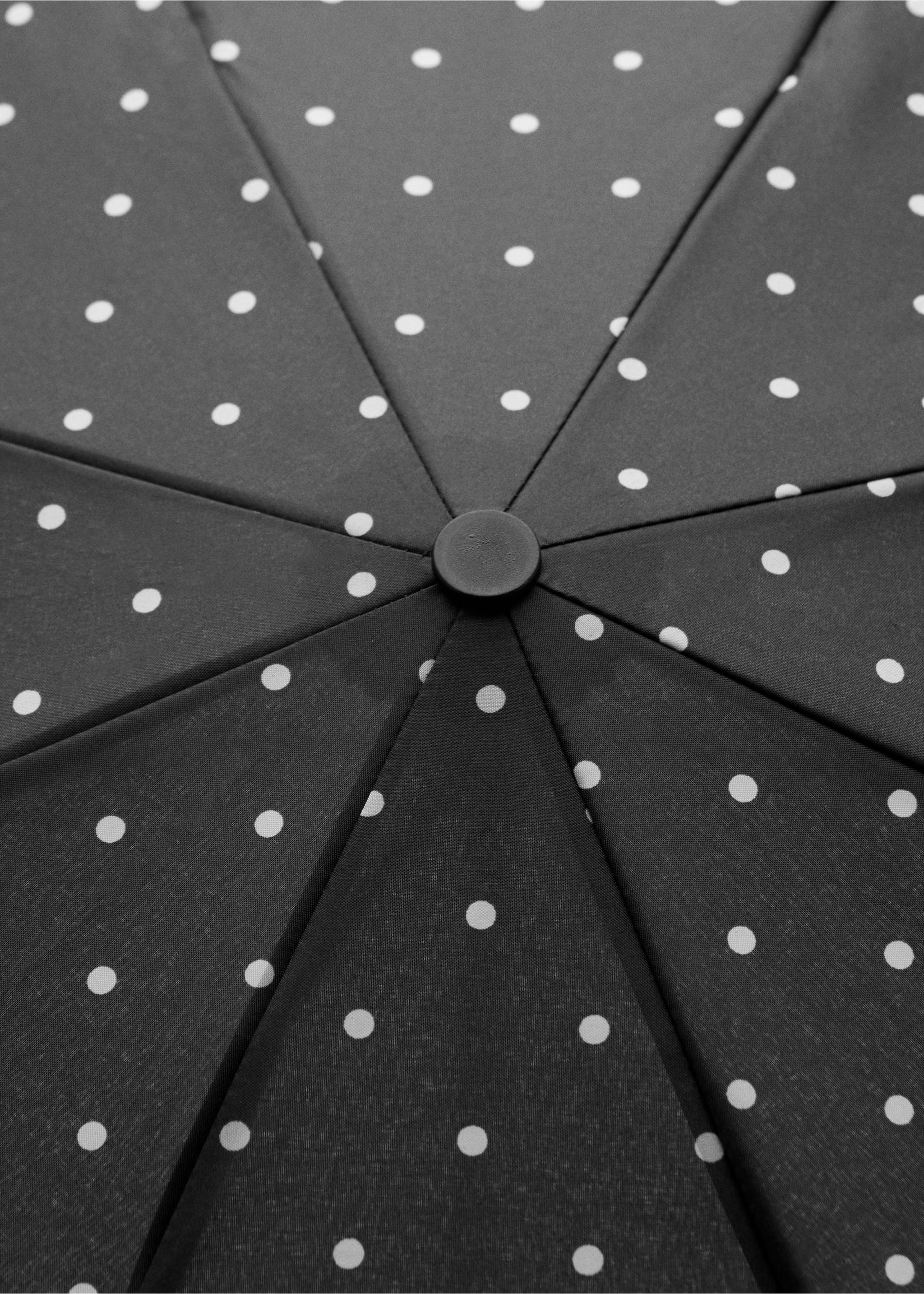 Parapluie imprimé à pois - Détail de l'article 1, Noir. Ref: 17081121-00.