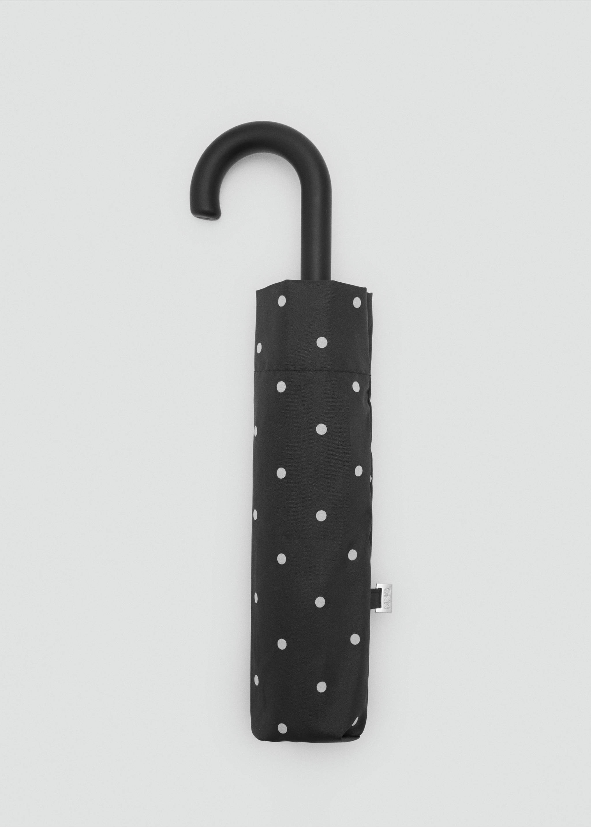 Polka-dot print umbrella - Article without model, Black. Ref: 17081121-00.