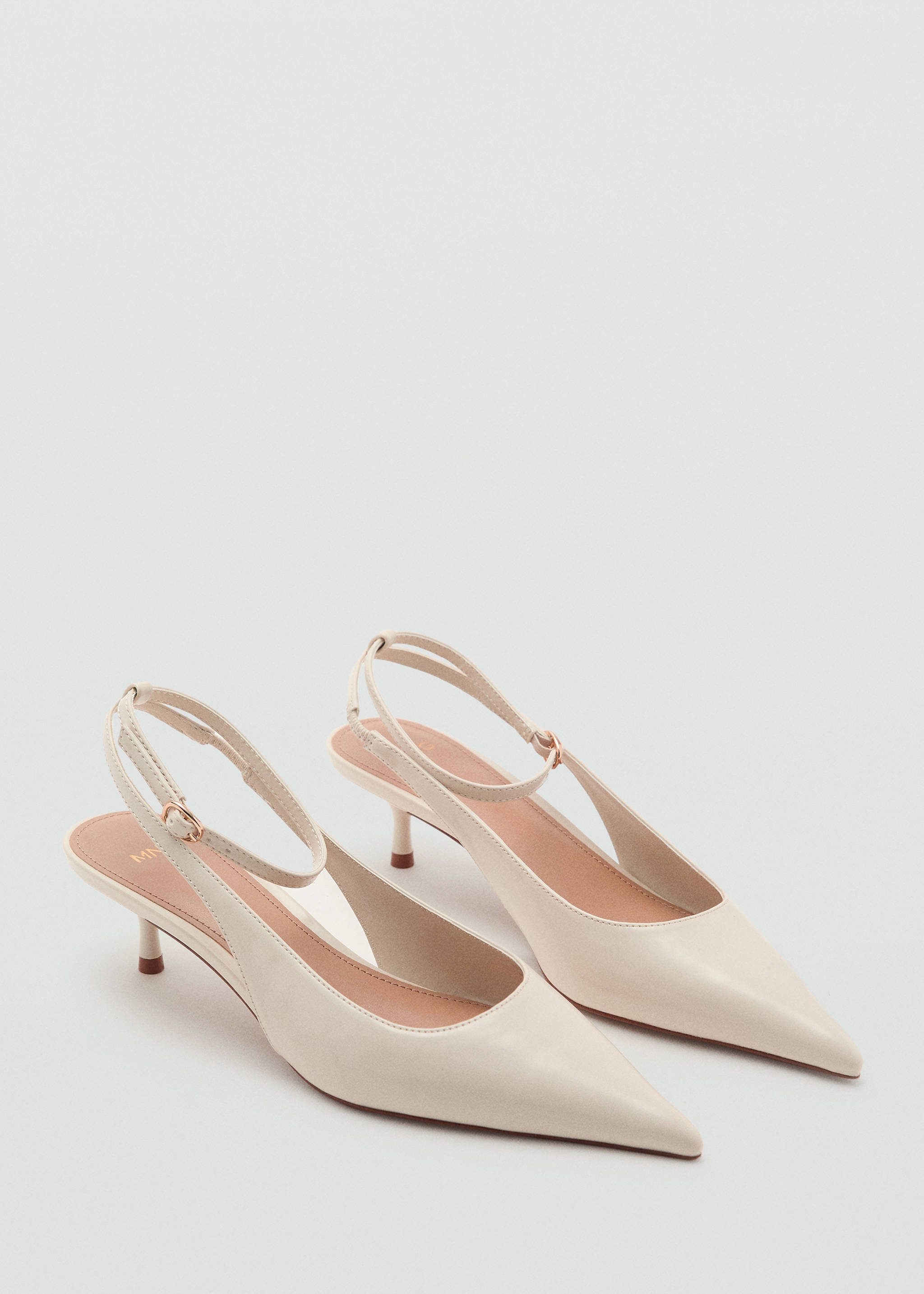 Kitten-heel pointed shoes - Medium plane