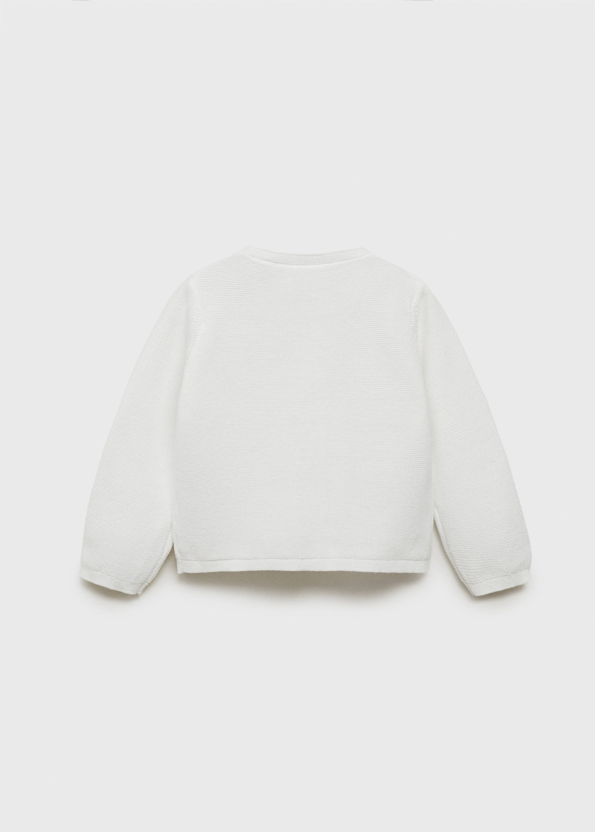 سترة صوفية محبوكة بأزرار - الجهة الخلفية للمنتج