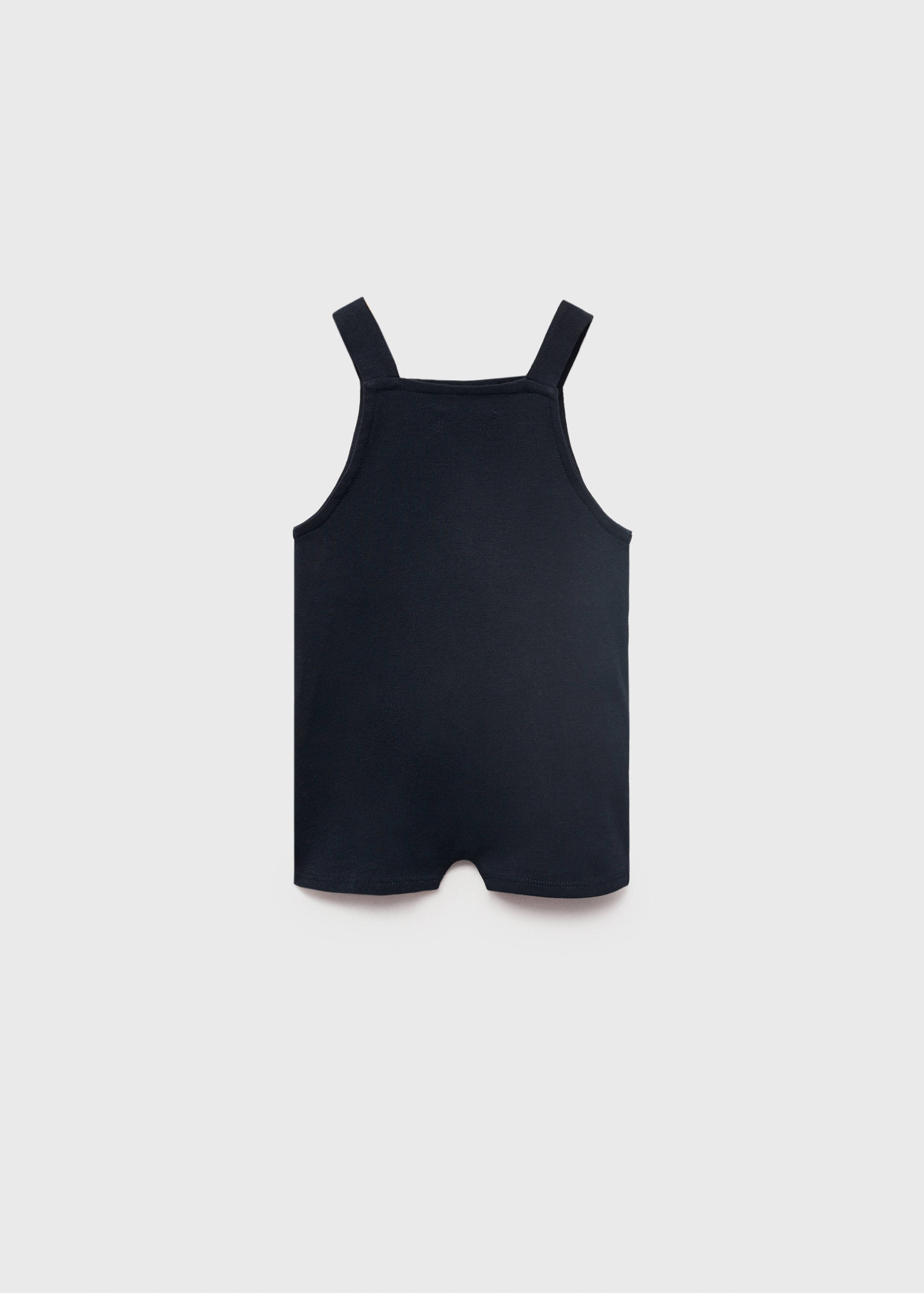 Jardineiras curtas de algodão - Verso do artigo