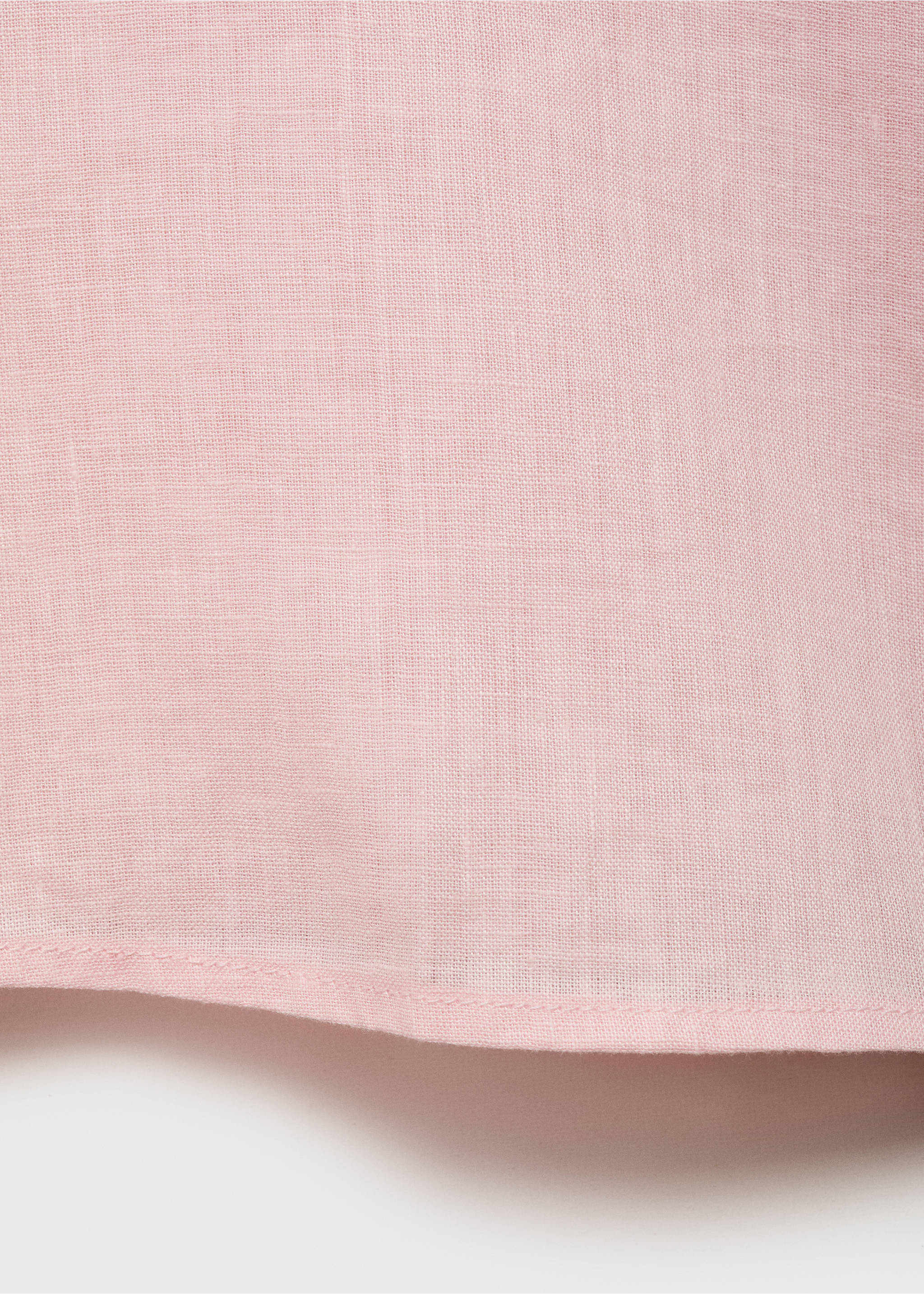 Chemise lin manches courtes - Détail de l'article 0, Rose clair. Ref: 17081133-00.