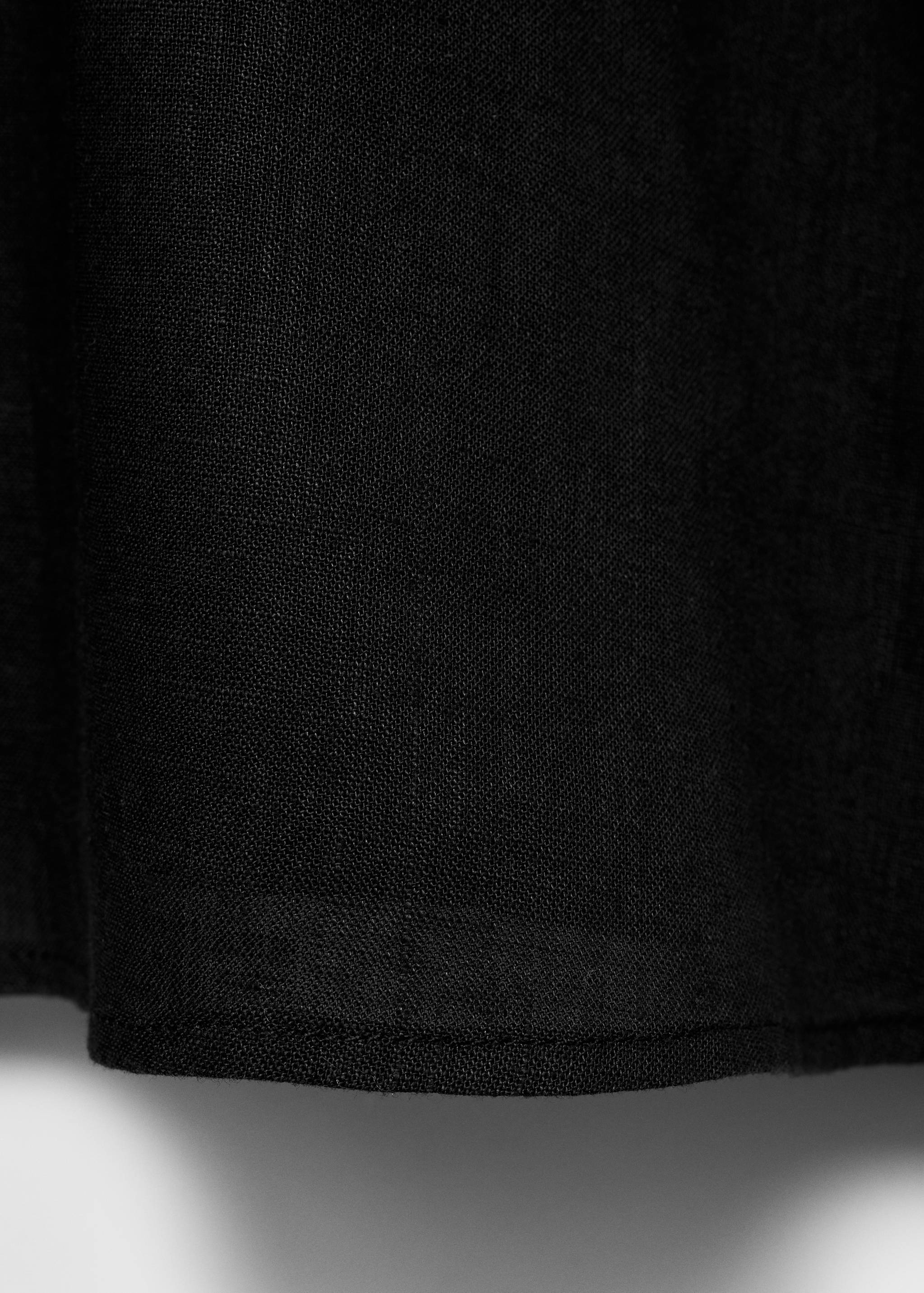 Short sleeve linen-blend shirt - Details of the article 0