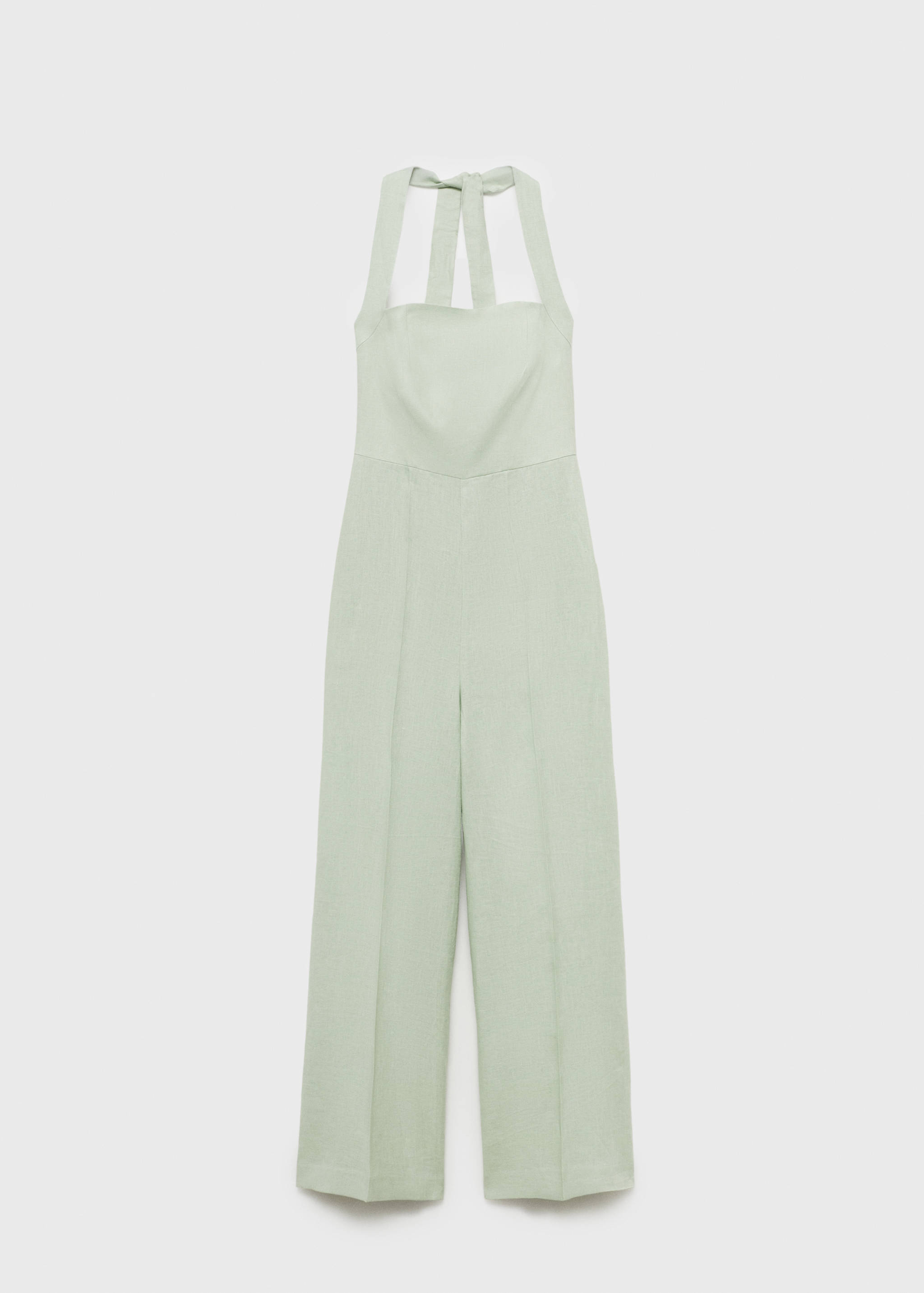 Linen halter jumpsuit - Article without model