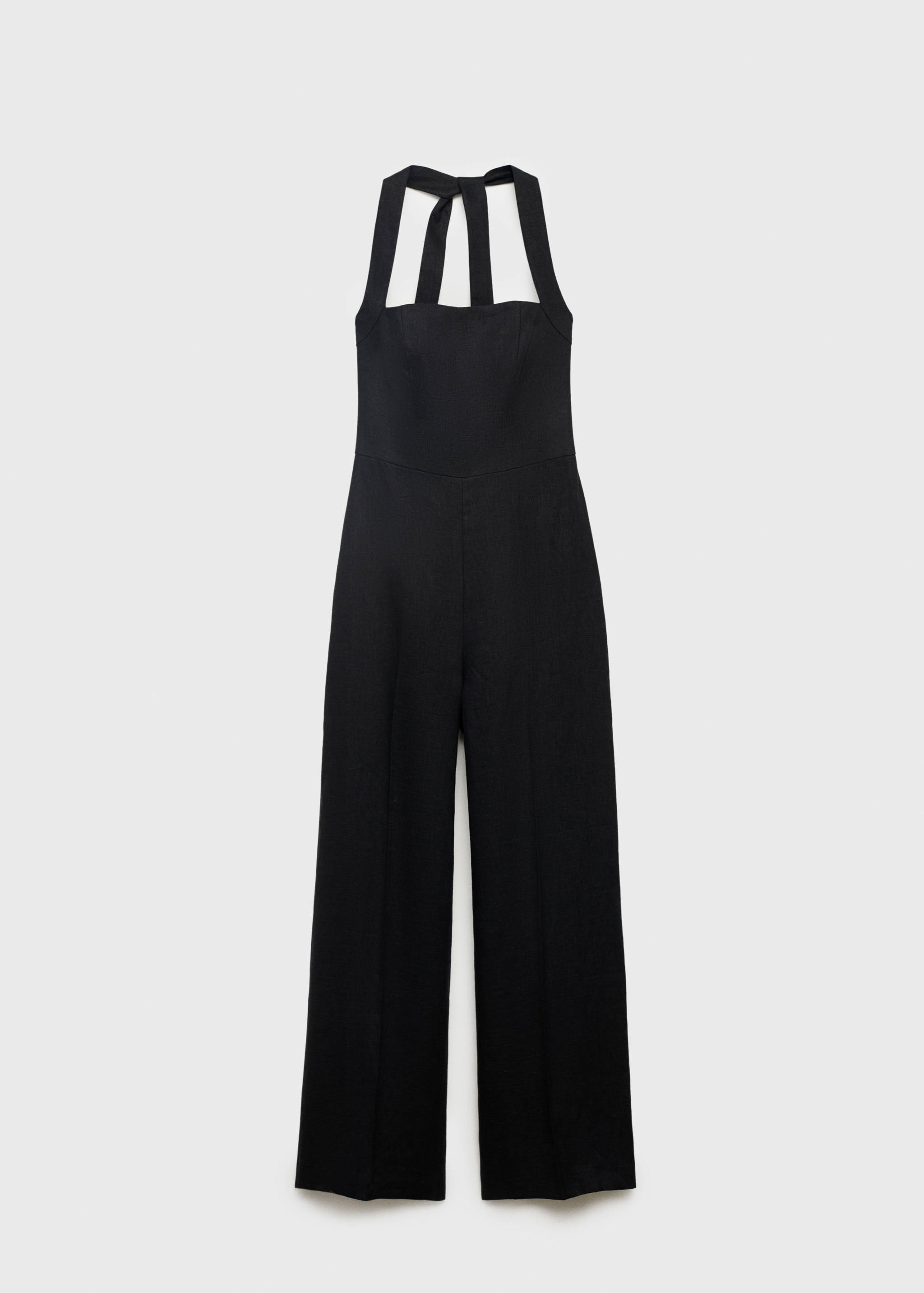 Linen halter jumpsuit - Article without model