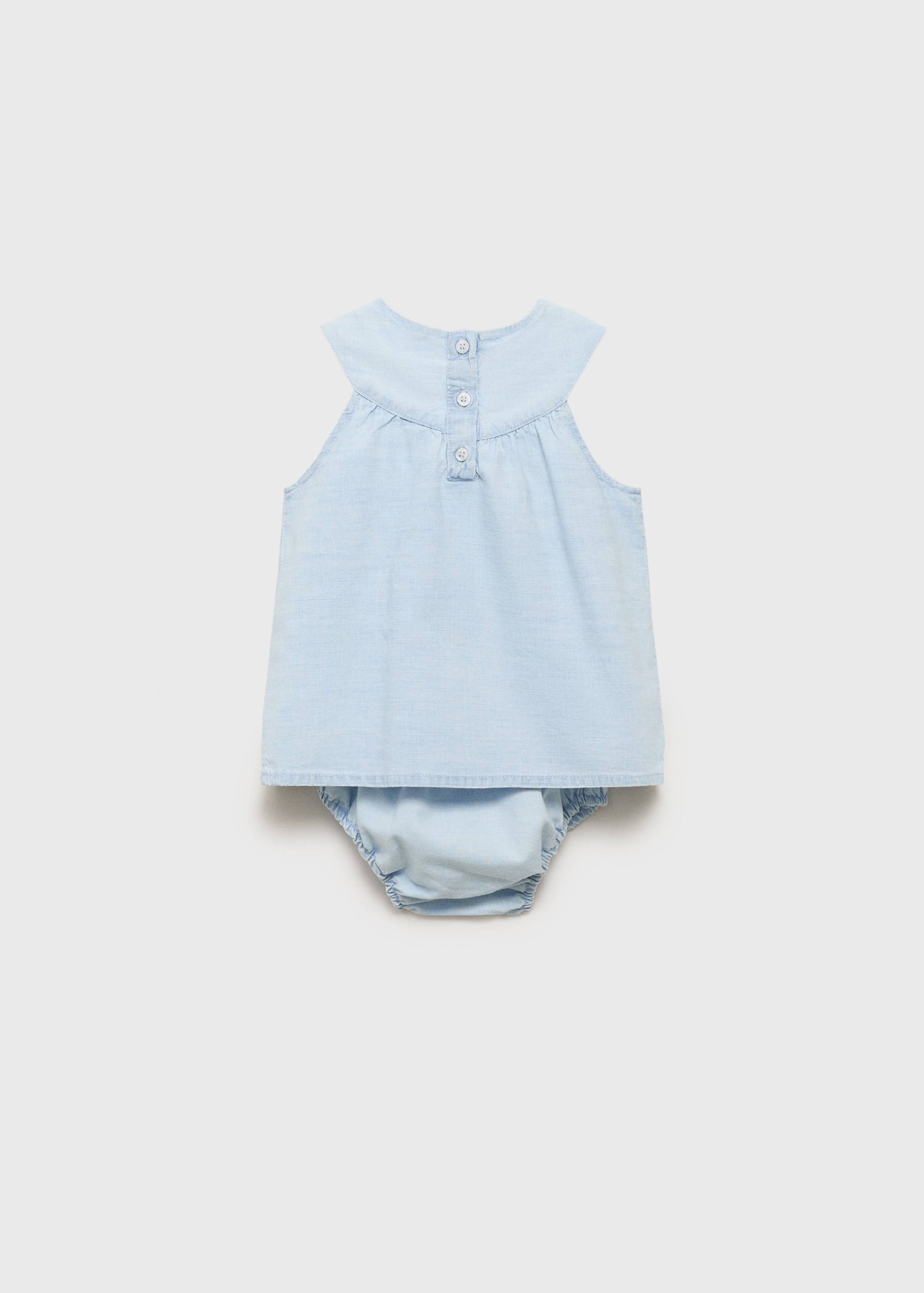 Vestido y ranita detalles bordados - Reverso del artículo