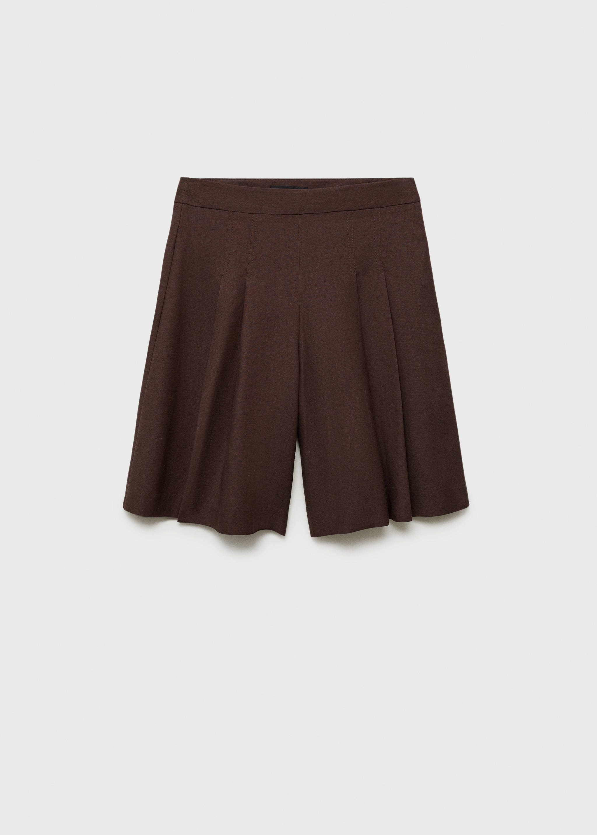 Bermudashorts i kostymstil och ullblandning - Artikel utan modell