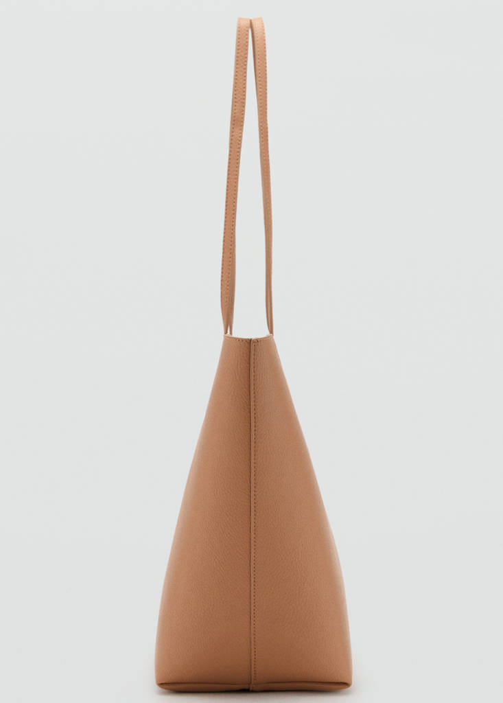 Shopper bag with double handle — Leather