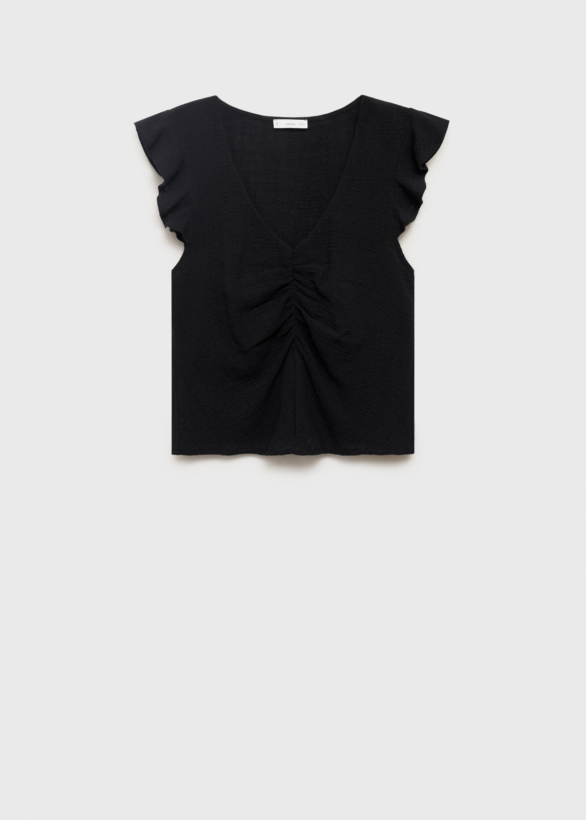 Bluzka z falbankami na rękawie - Artykuł bez modela/modelki