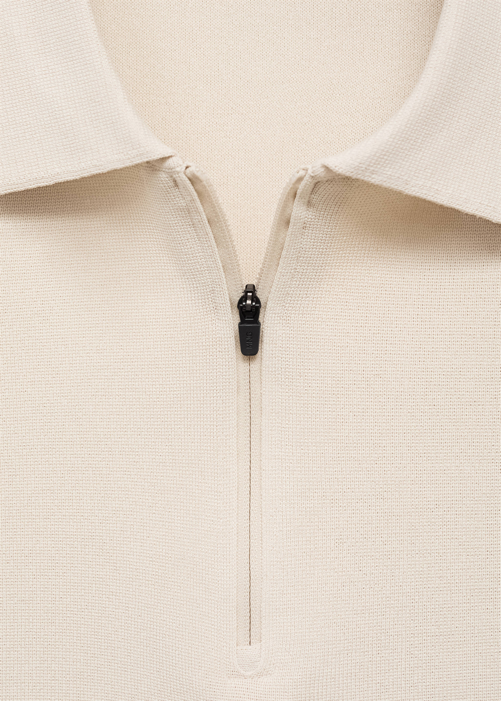 COOLMAX® fine-knit polo shirt with zip - Details of the article 8