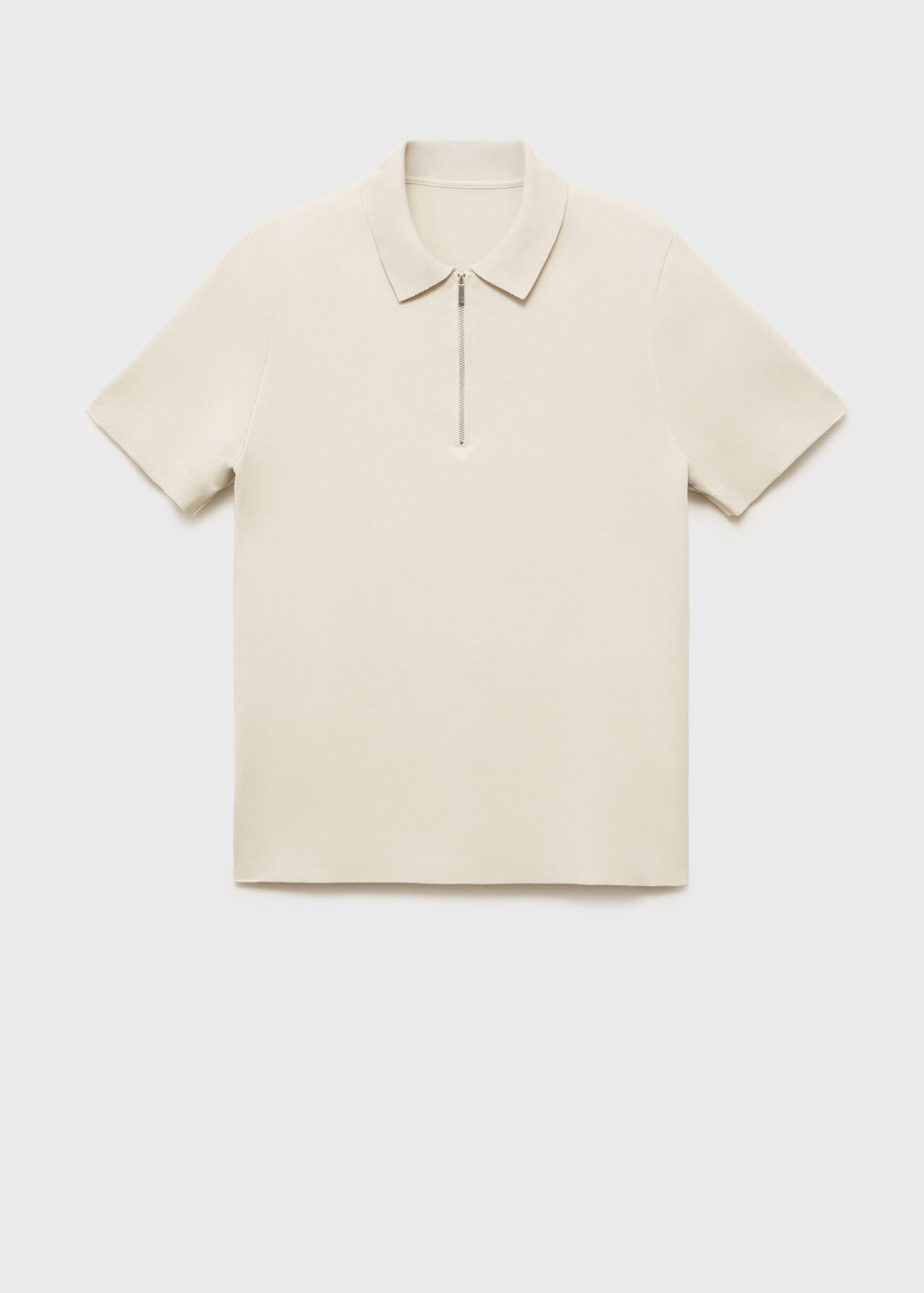 COOLMAX® fine-knit polo shirt with zipper - Article without model
