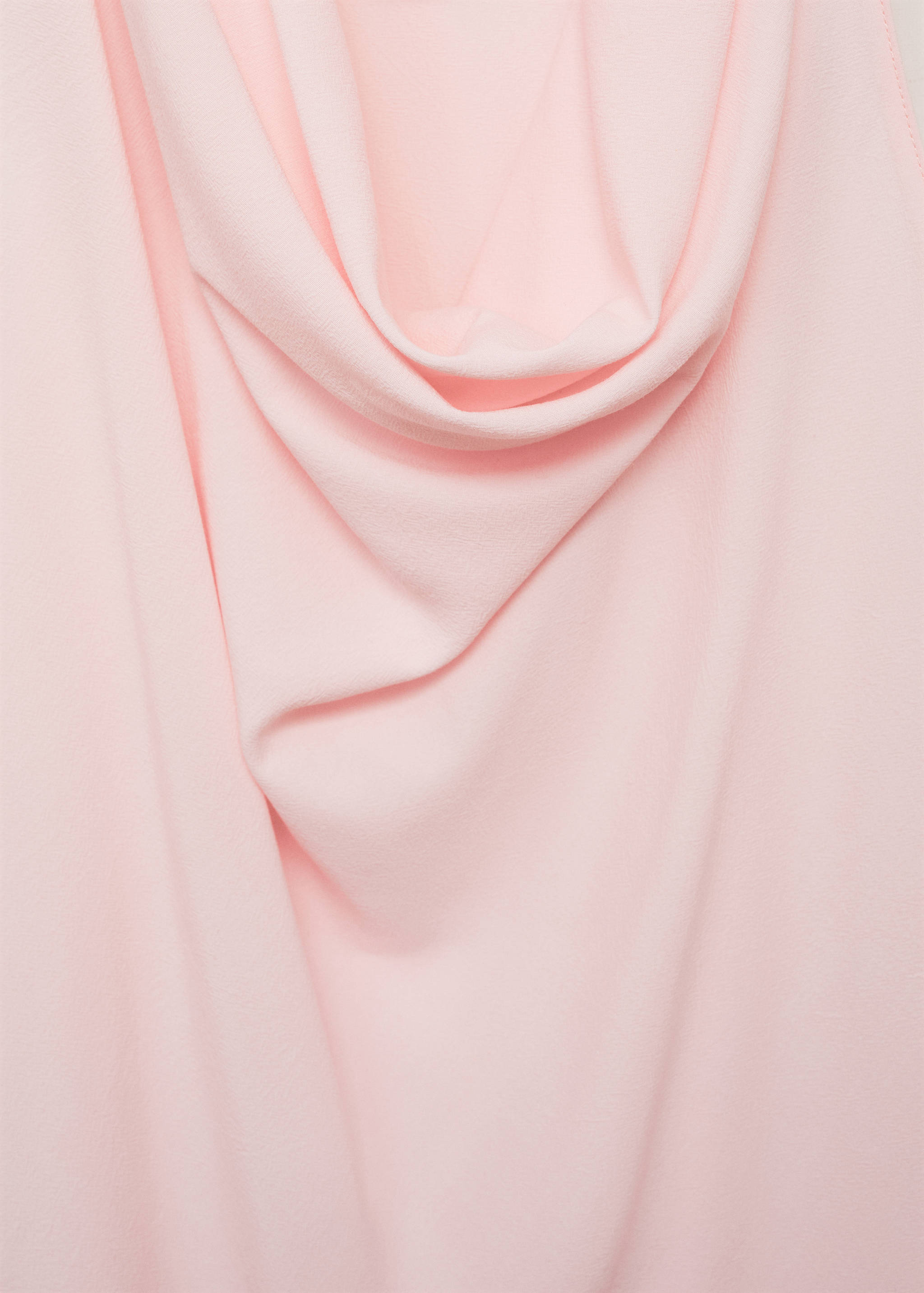 Draped blouse with flower detail - Details of the article 0