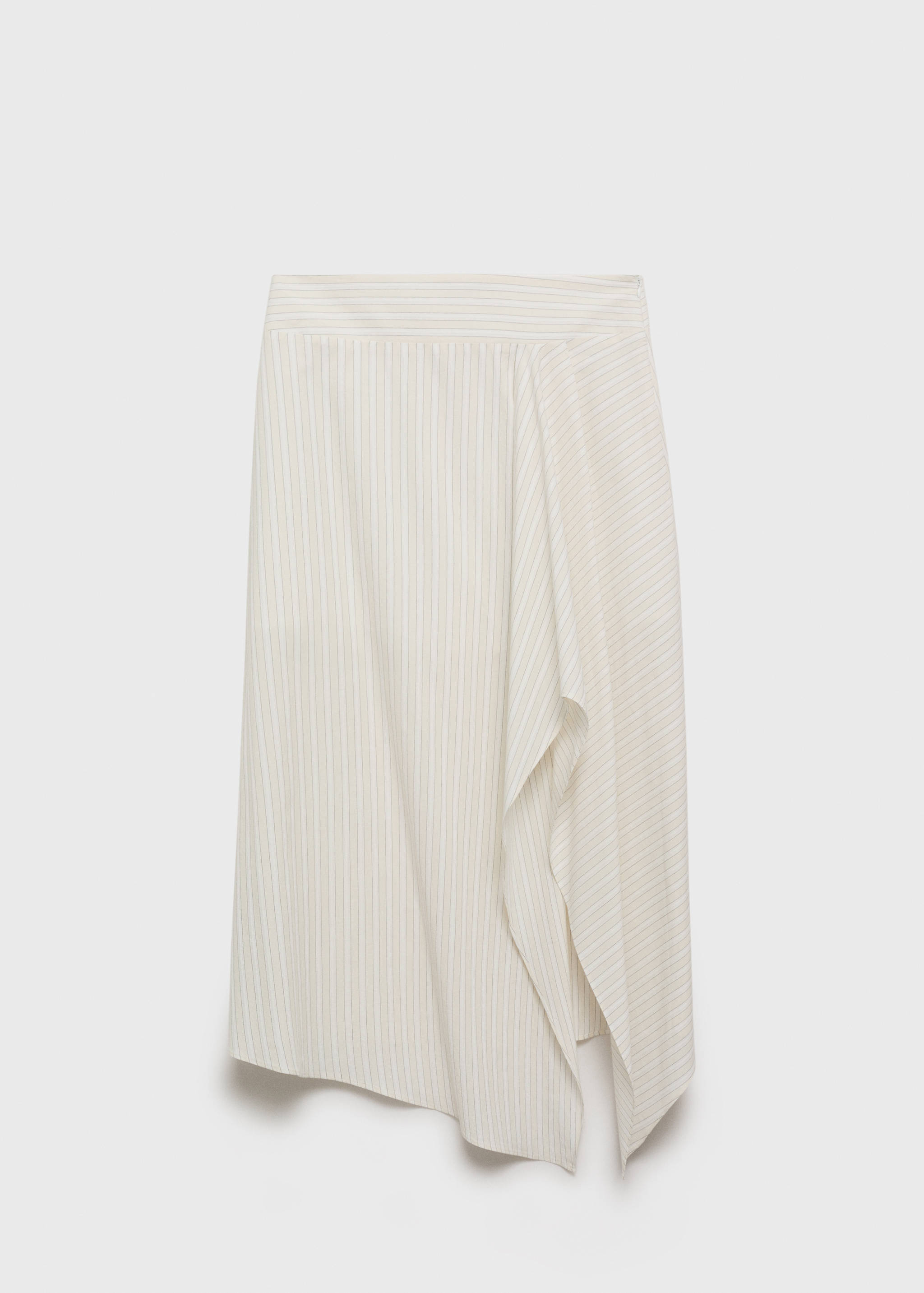Striped asymmetric skirt - Article without model