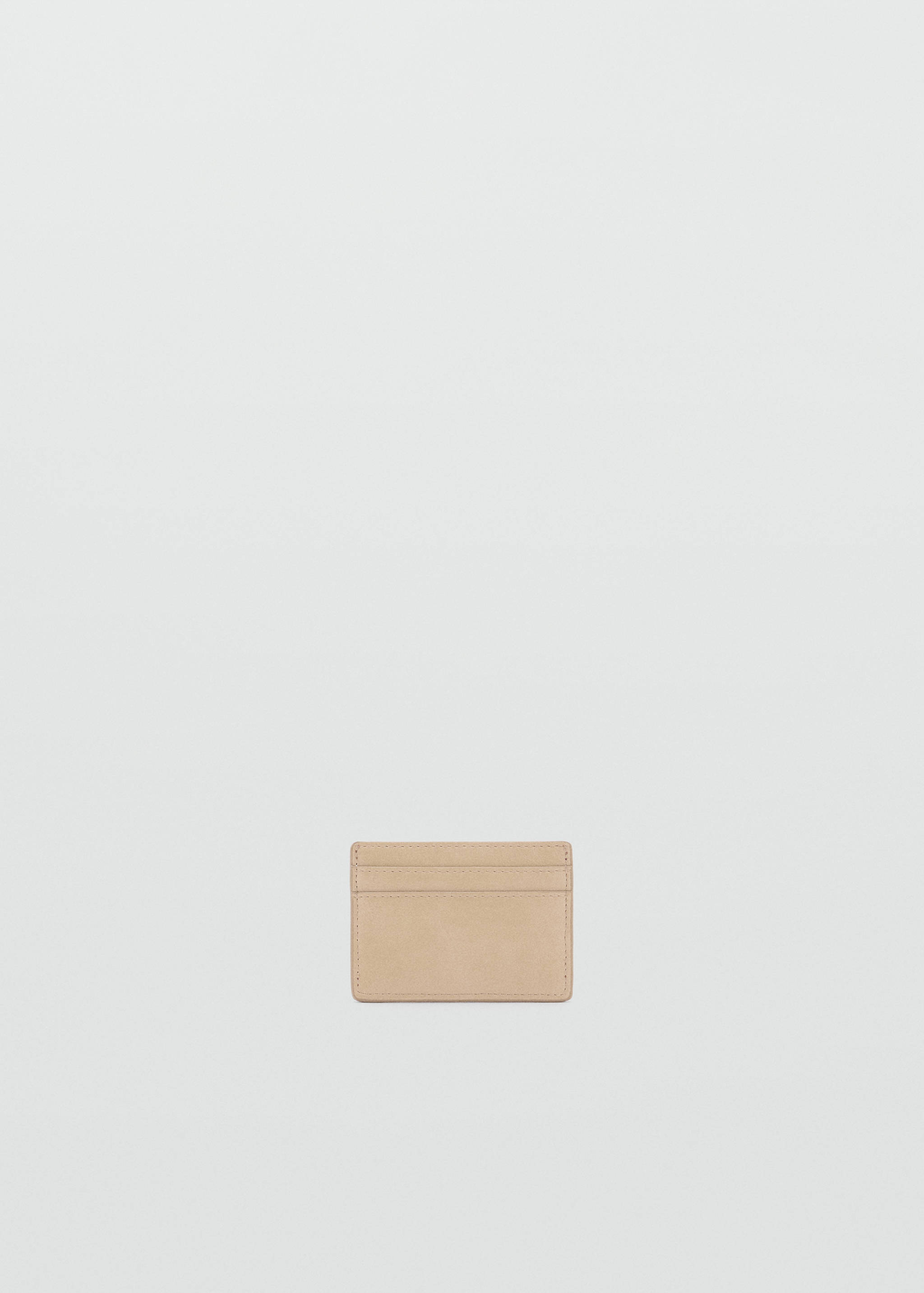 Embossed faux-leather card holder - Medium plane