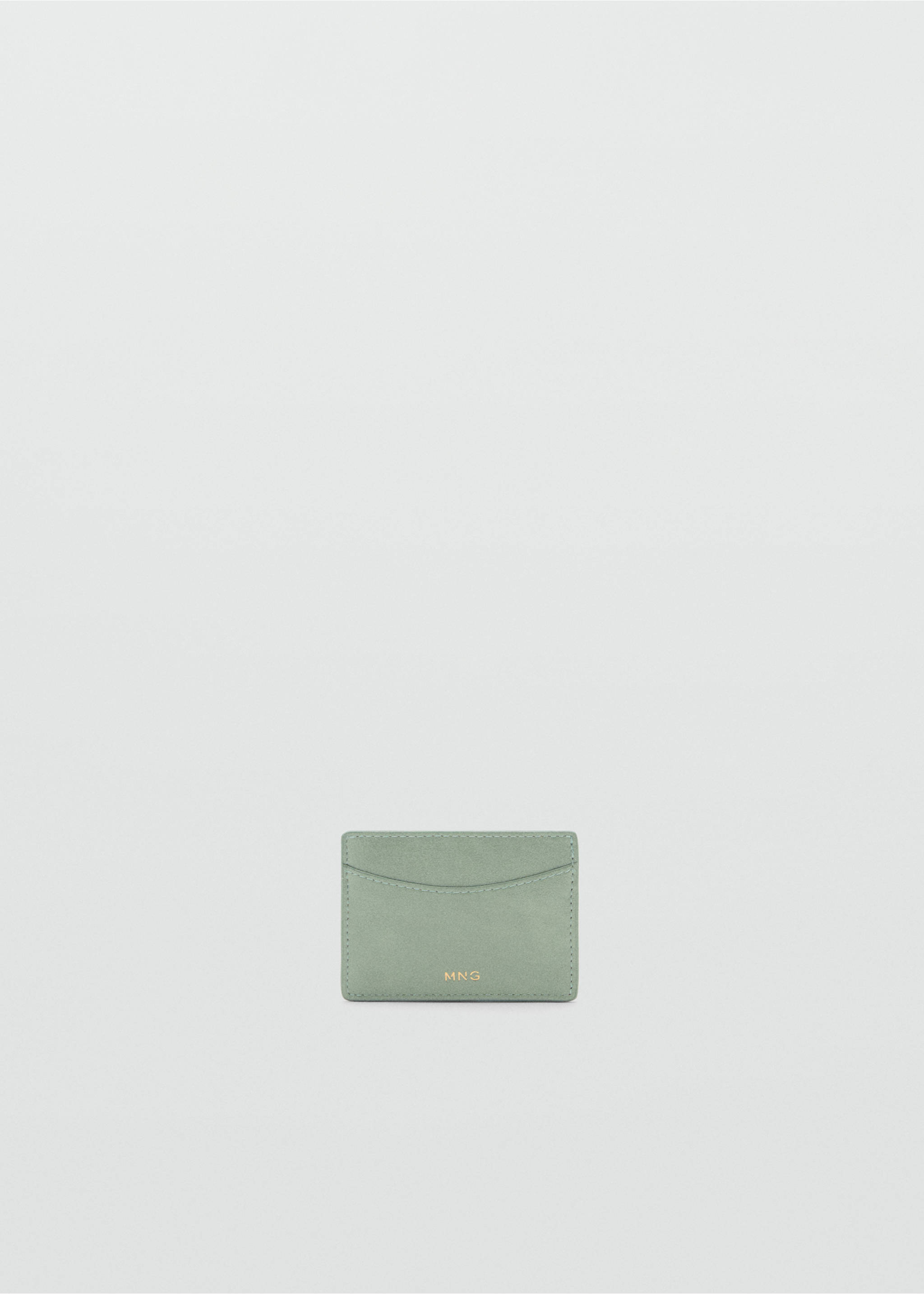 Embossed faux-leather card holder - Article without model, Aqua Green. Ref: 17081153-00.