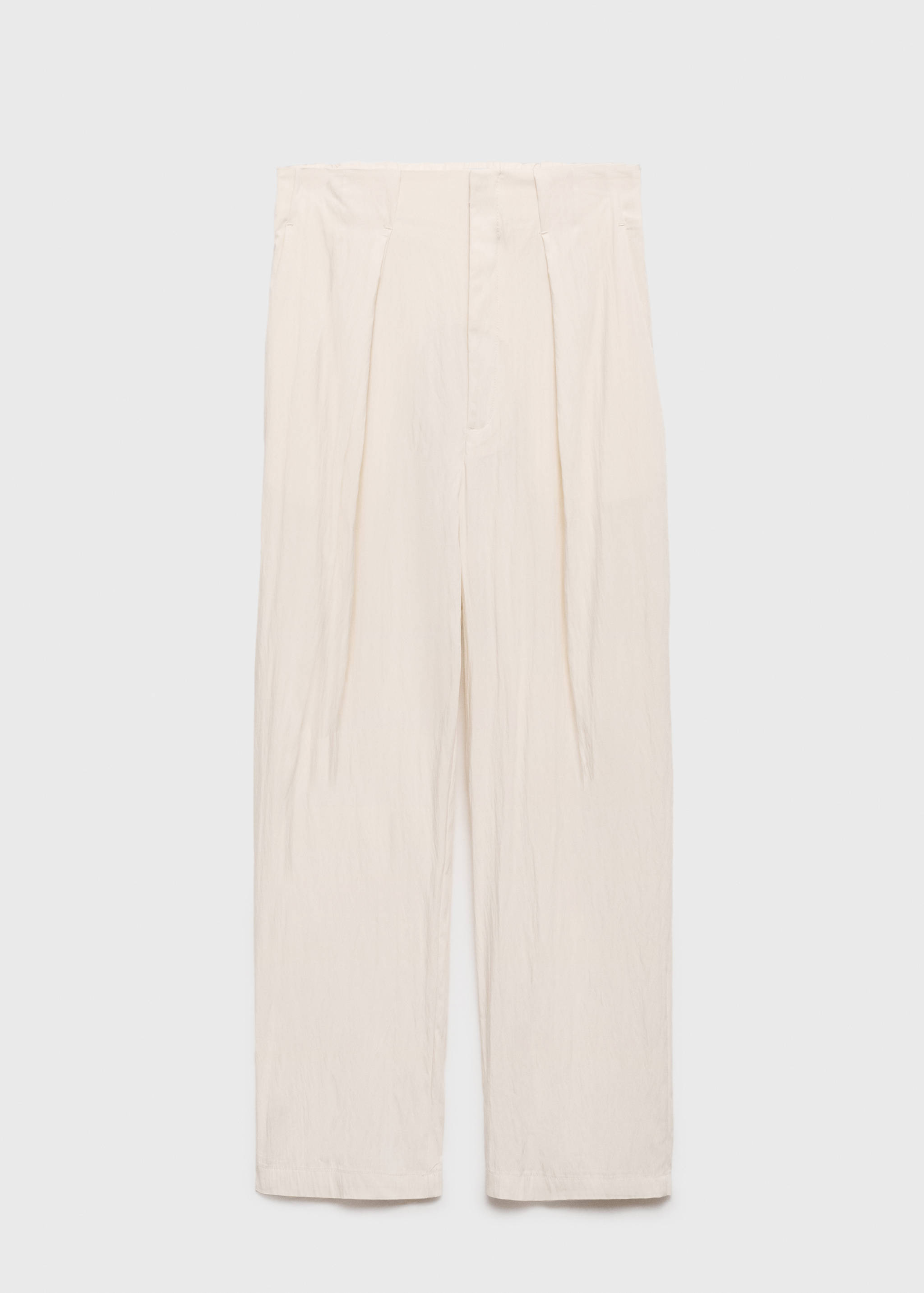 Textured crop trousers - Article without model