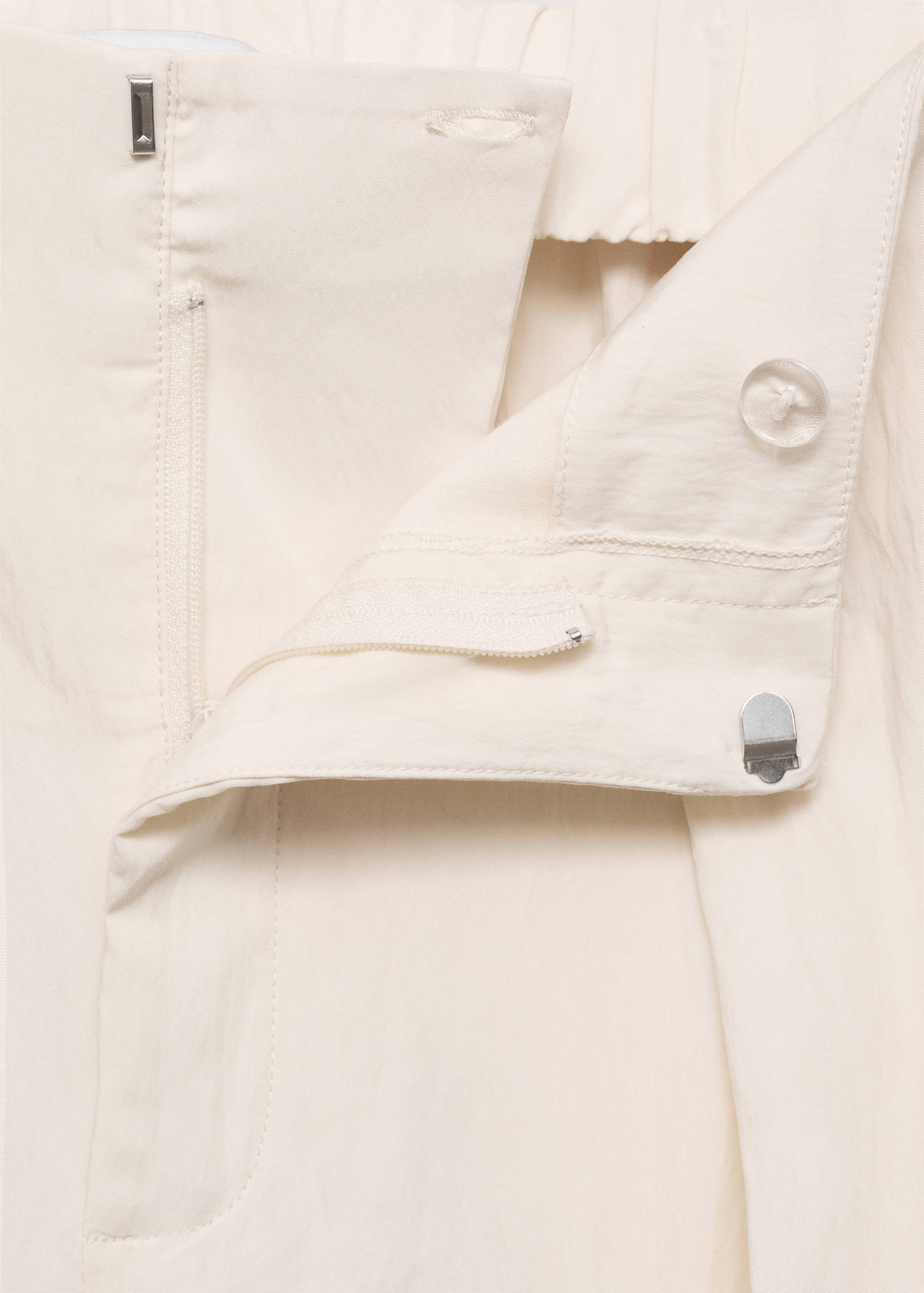 Textured crop trousers - Details of the article 8