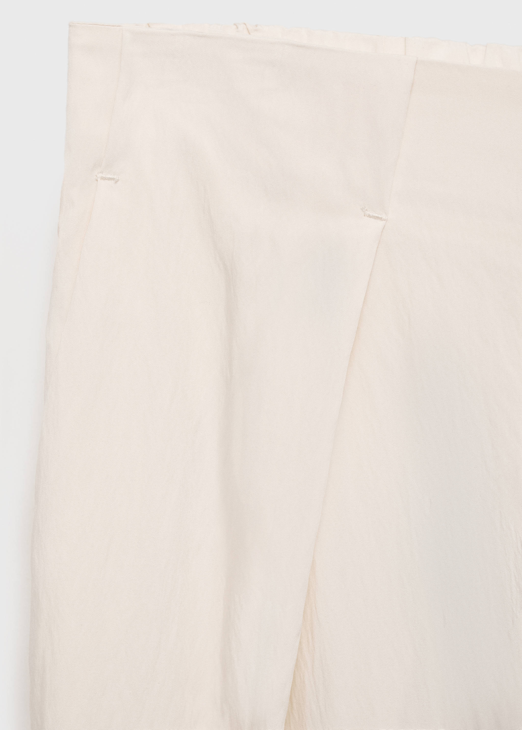 Textured crop trousers - Details of the article 0