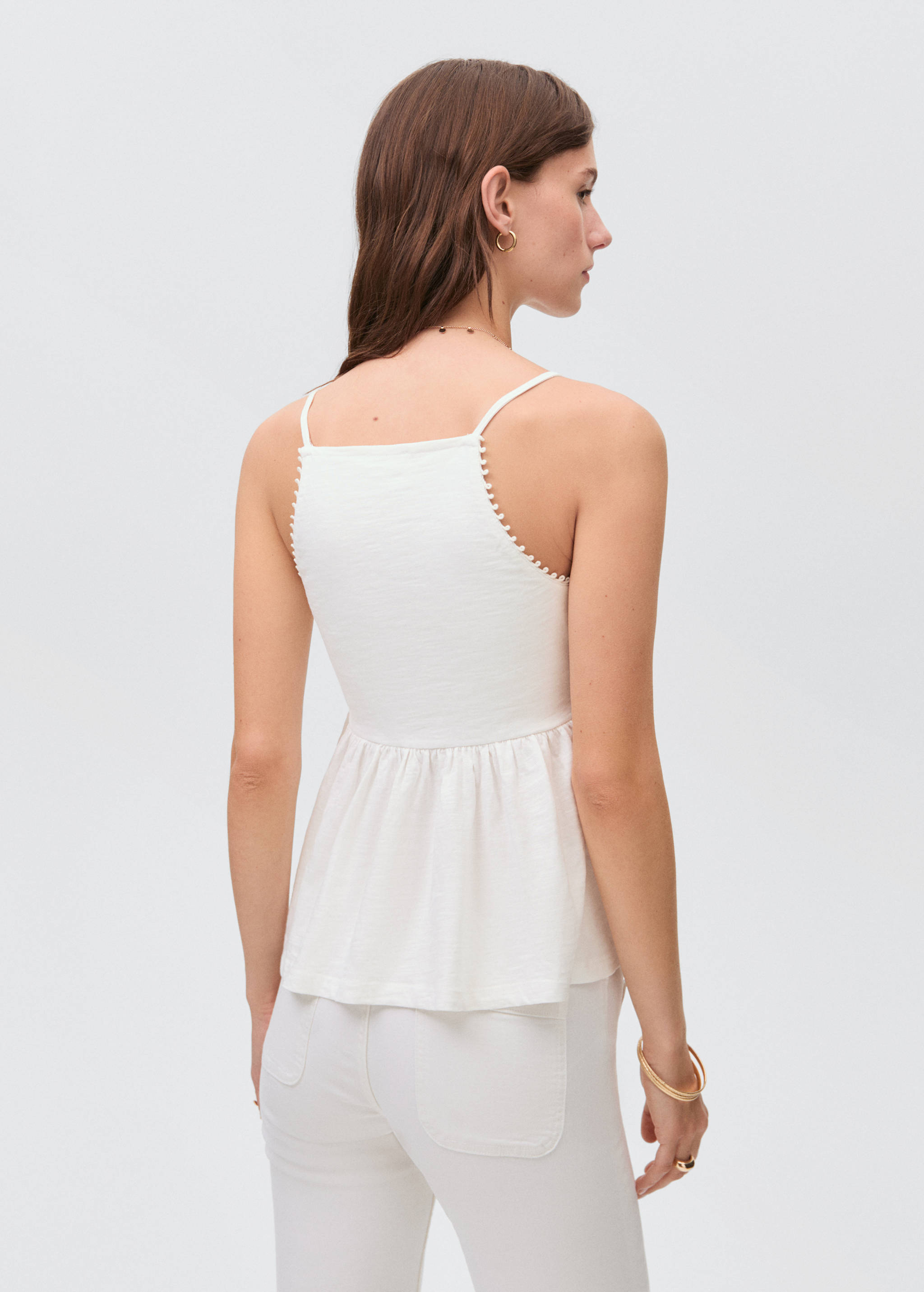 Sequin embroidery top - Reverse of the article