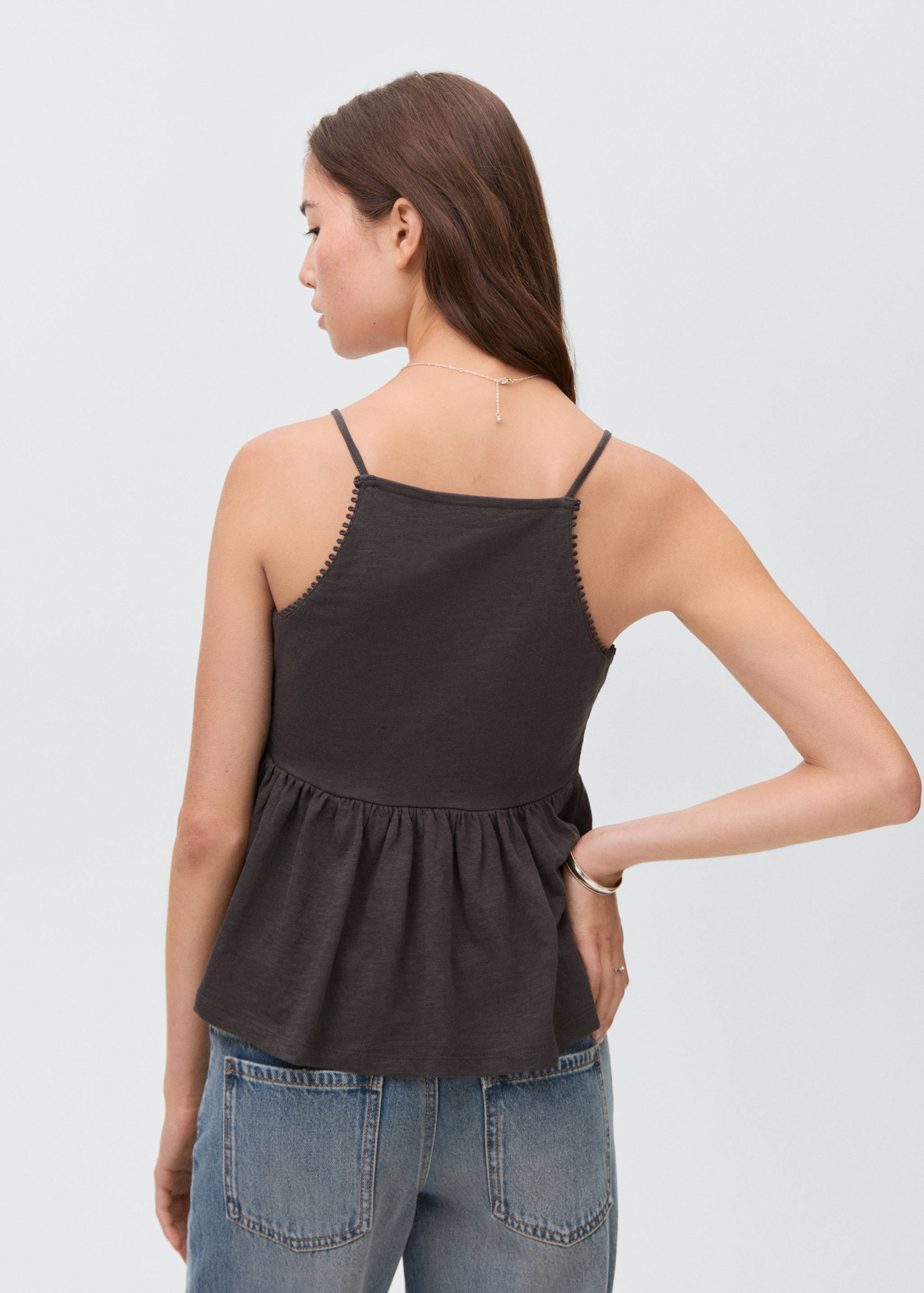 Sequin embroidery top - Reverse of the article