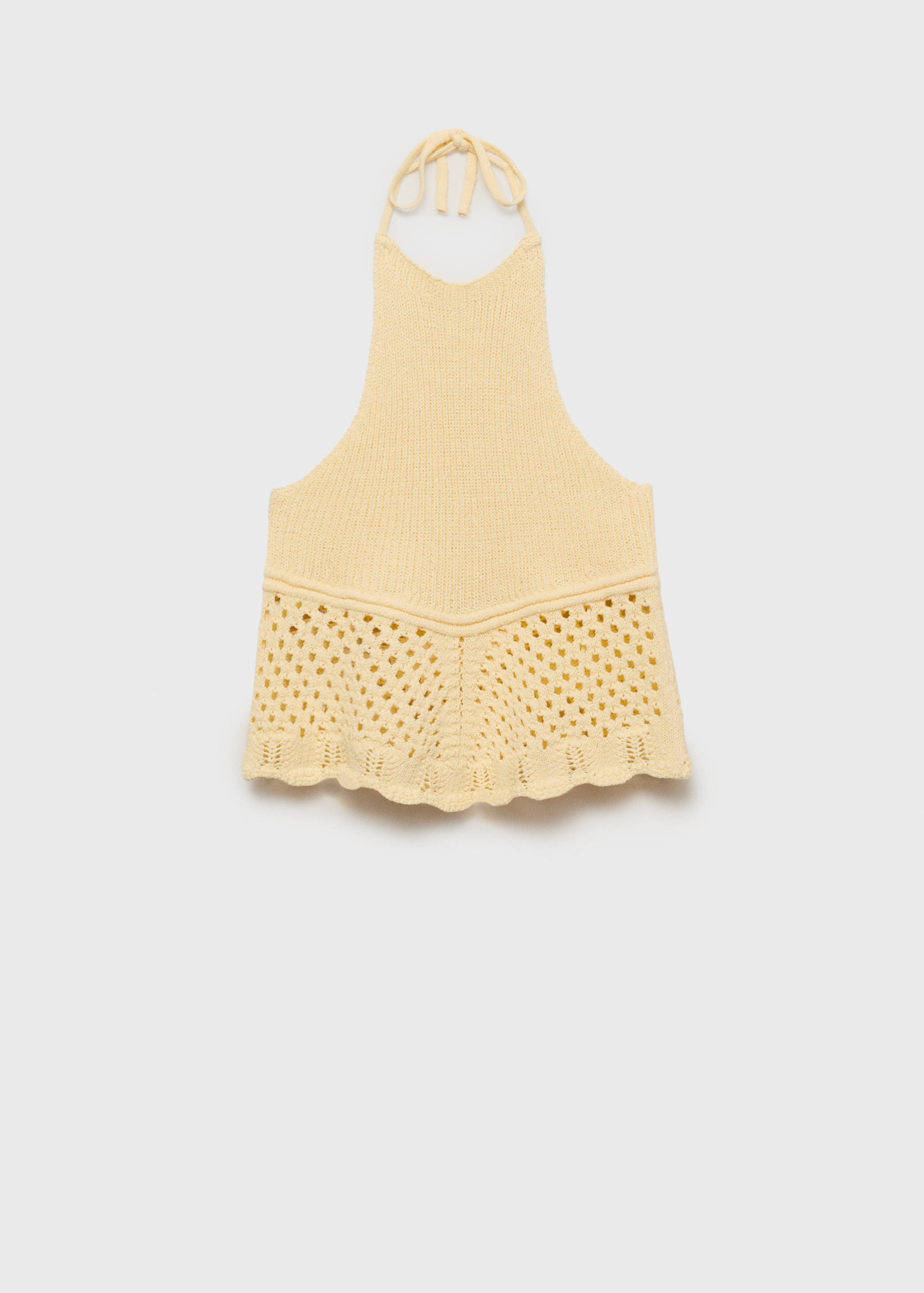 Halter-neck knitted top - Article without model