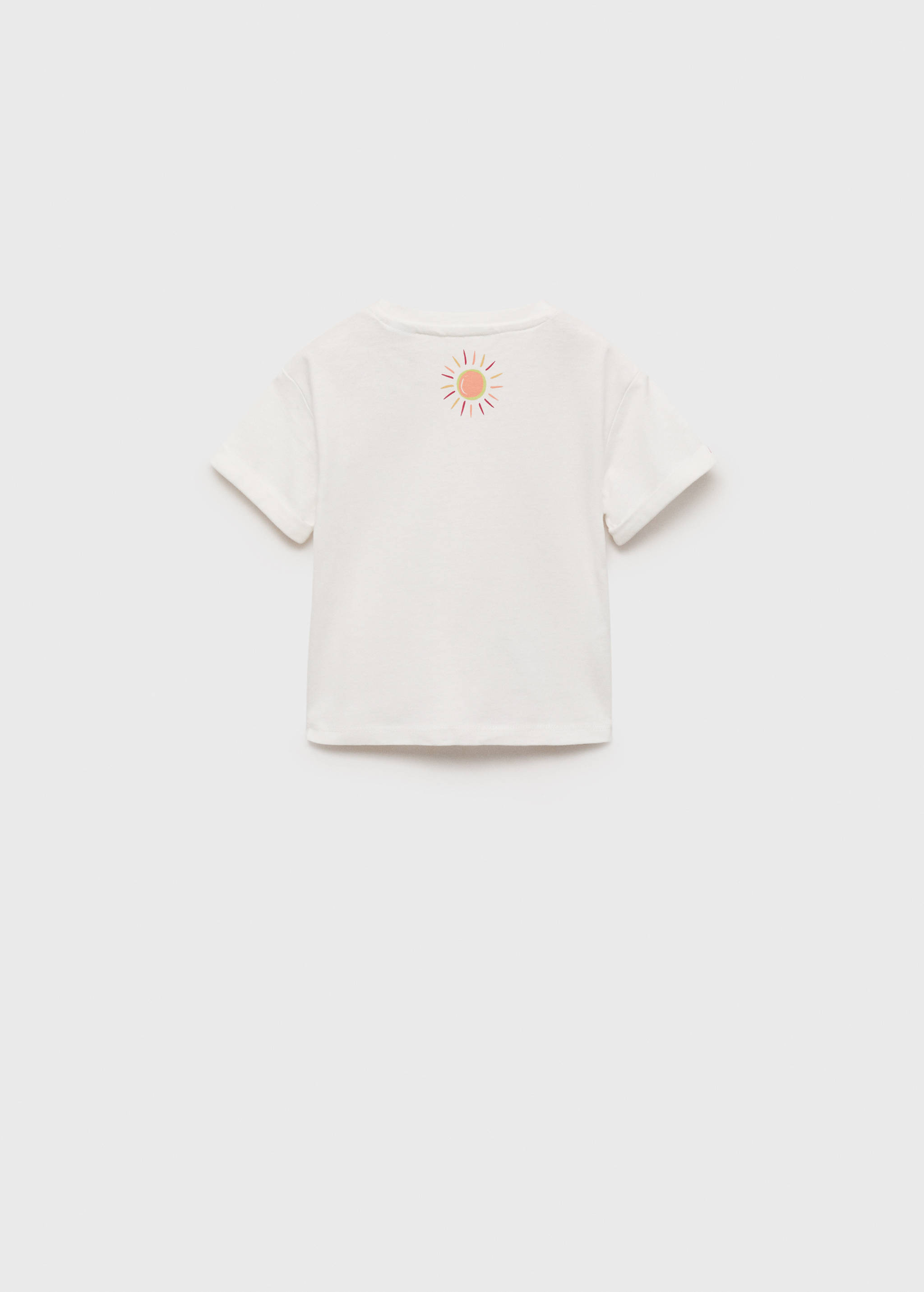 Printed cotton-blend T-shirt - Reverse of the article