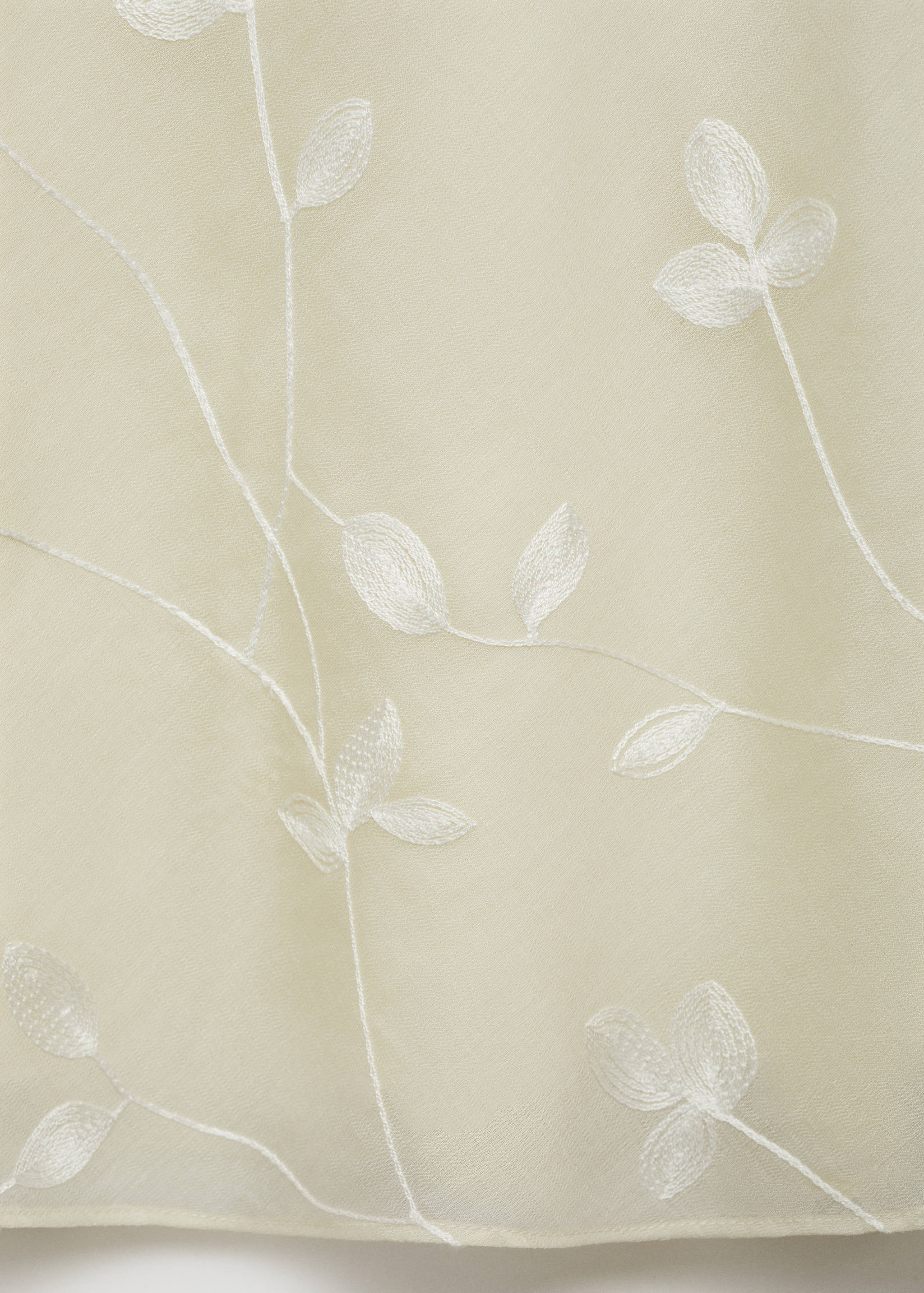 Saia pelo joelho às flores - Pormenor do artigo 0