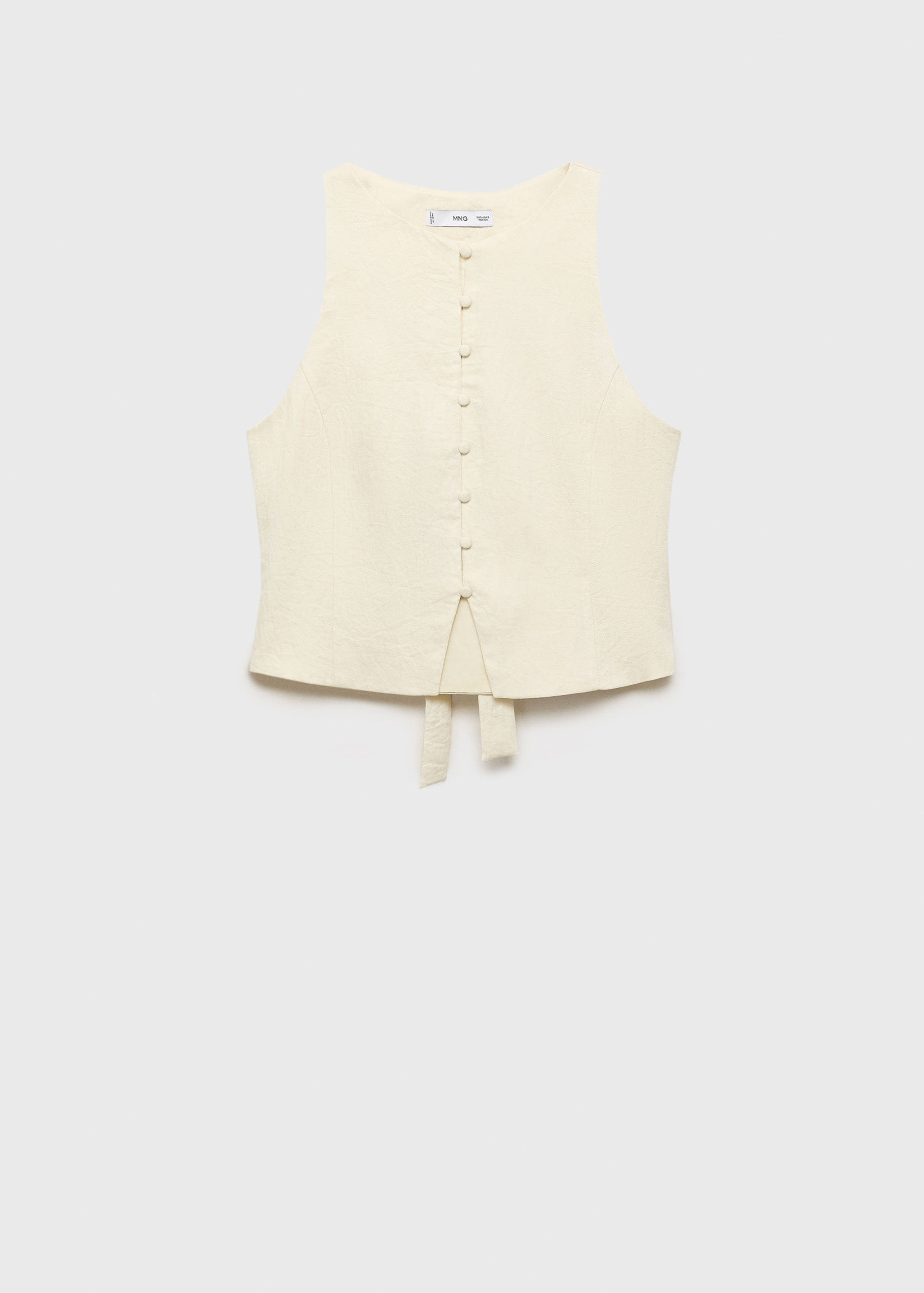 Waistcoat with bow on the back - Article without model