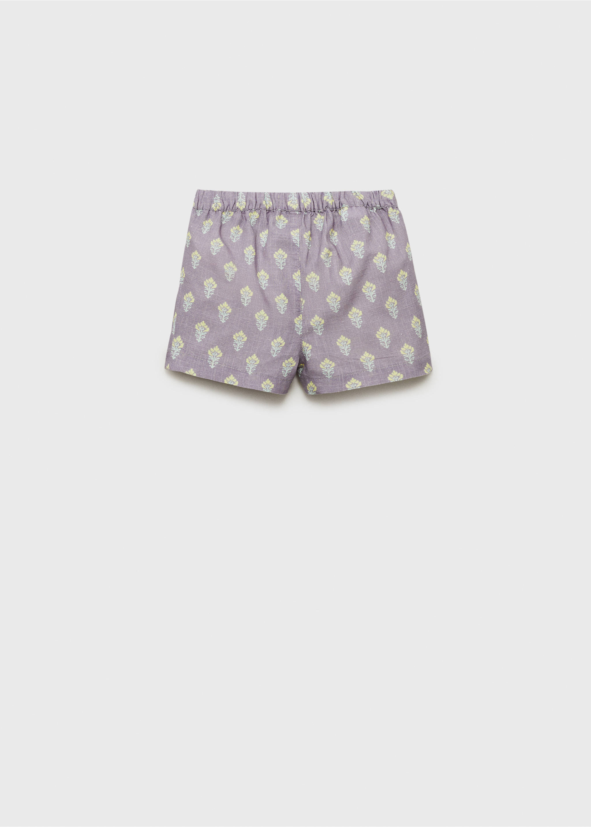 شورت قطني مطبوع - الجهة الخلفية للمنتج, أرجواني فاتح/خفيف. Ref: 17081170-00.