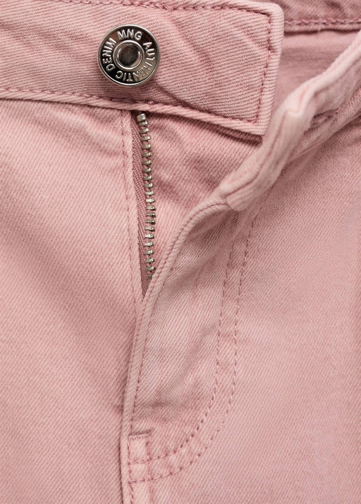 Frayed low-rise skinny jeans — Pastel Pink